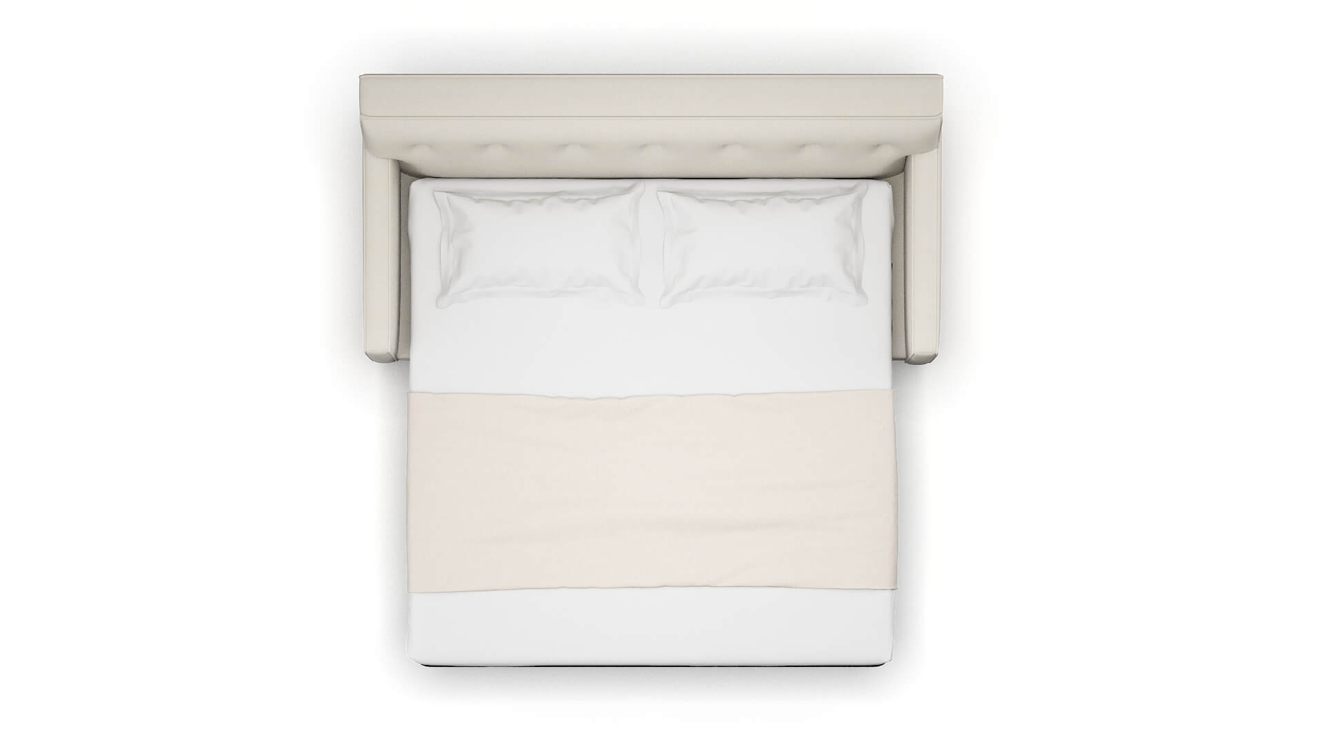 Harper Bungalow Ivory Sofa Sleeper Espresso legs 3