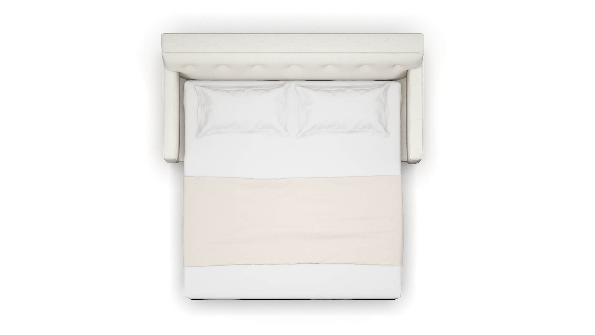 Harper Catalina Ivory Sofa Sleeper Espresso legs 3