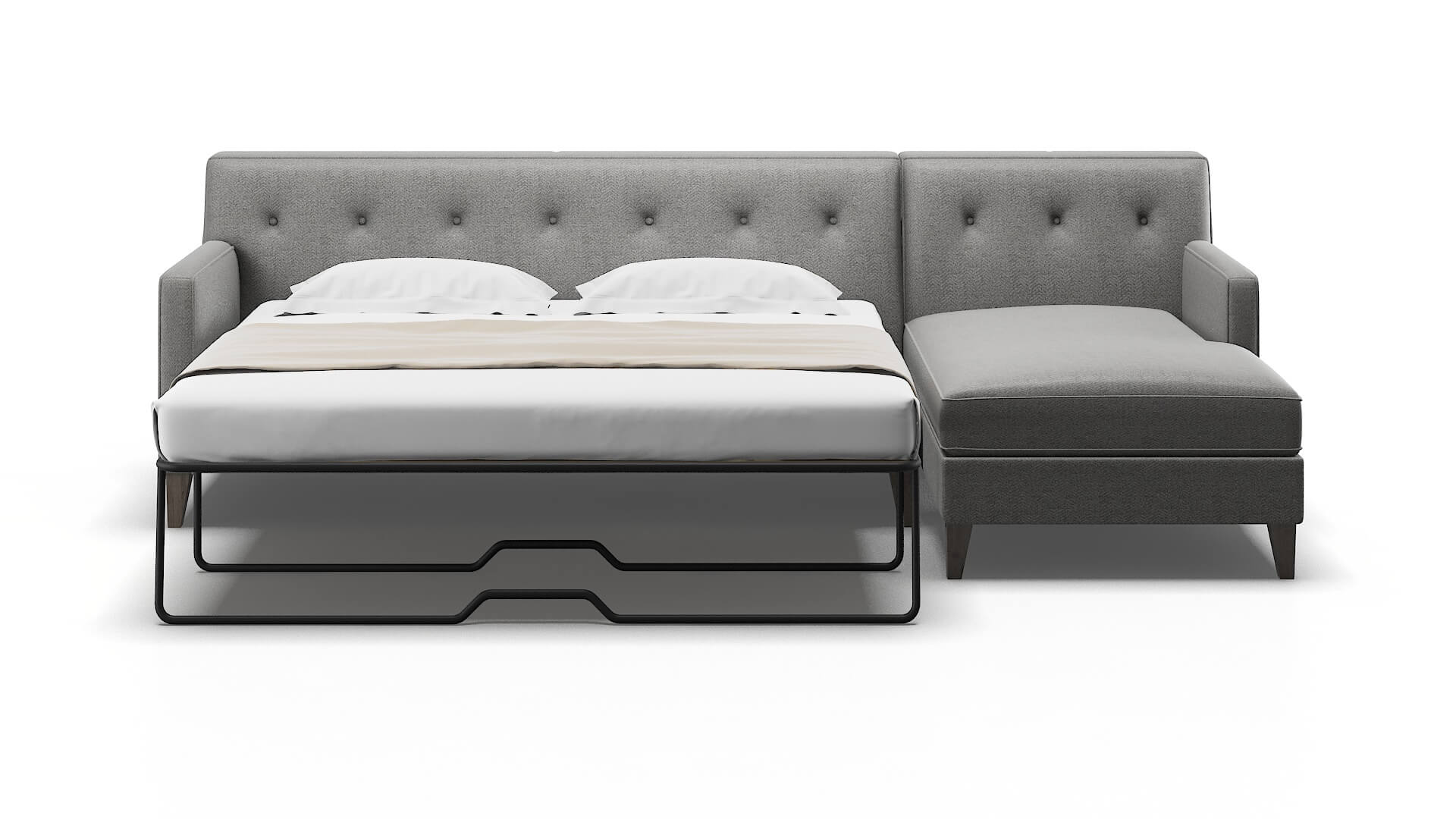 Harper Catalina Steel Panel Sleeper Espresso legs 1