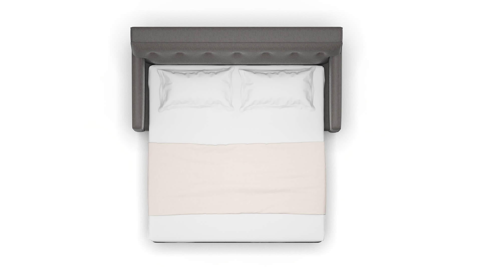 Harper Cosmo Charcoal Sofa Sleeper Espresso legs 3