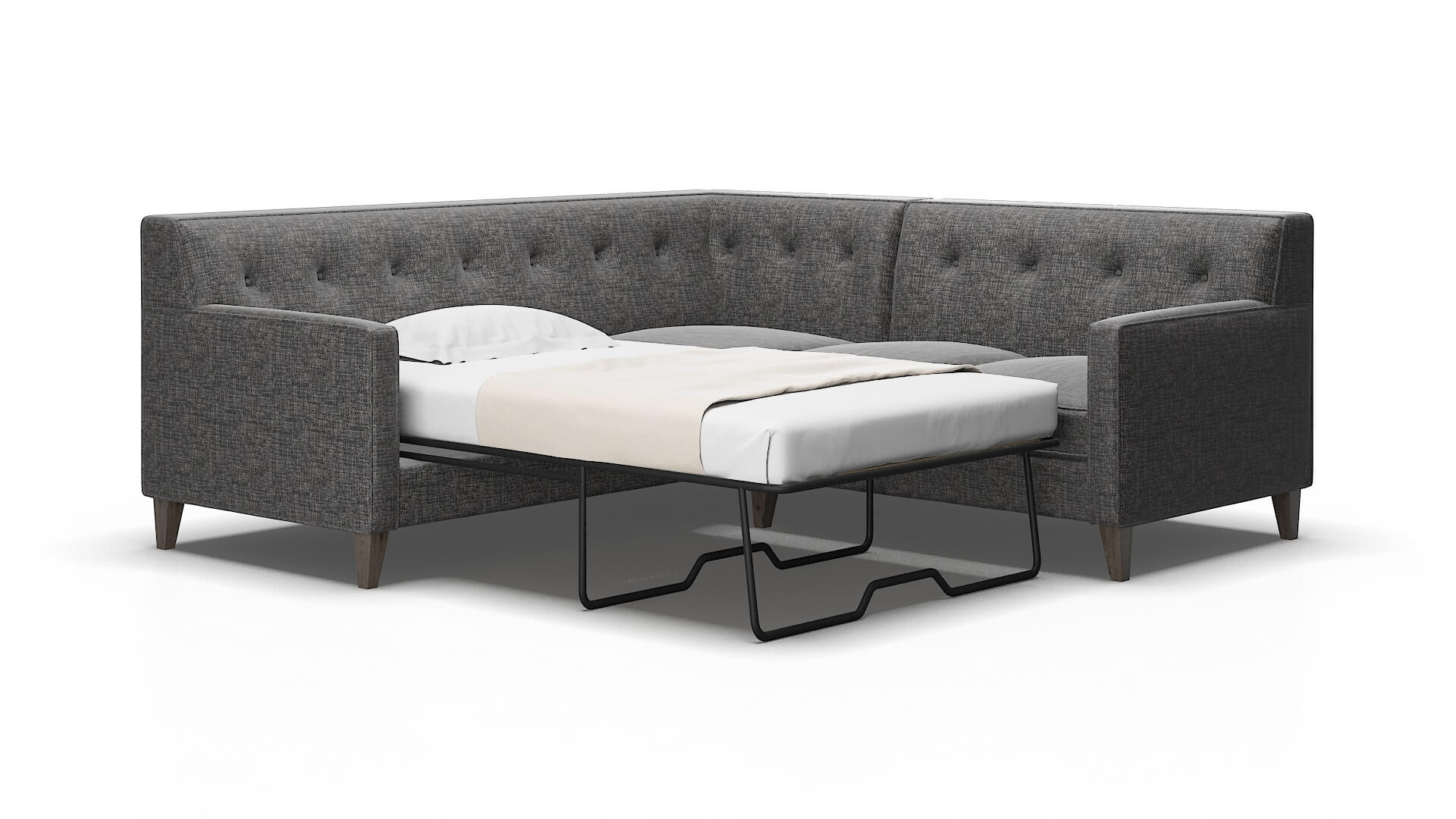 Harper Curious pacific Sectional sleeper Espresso Legs  2