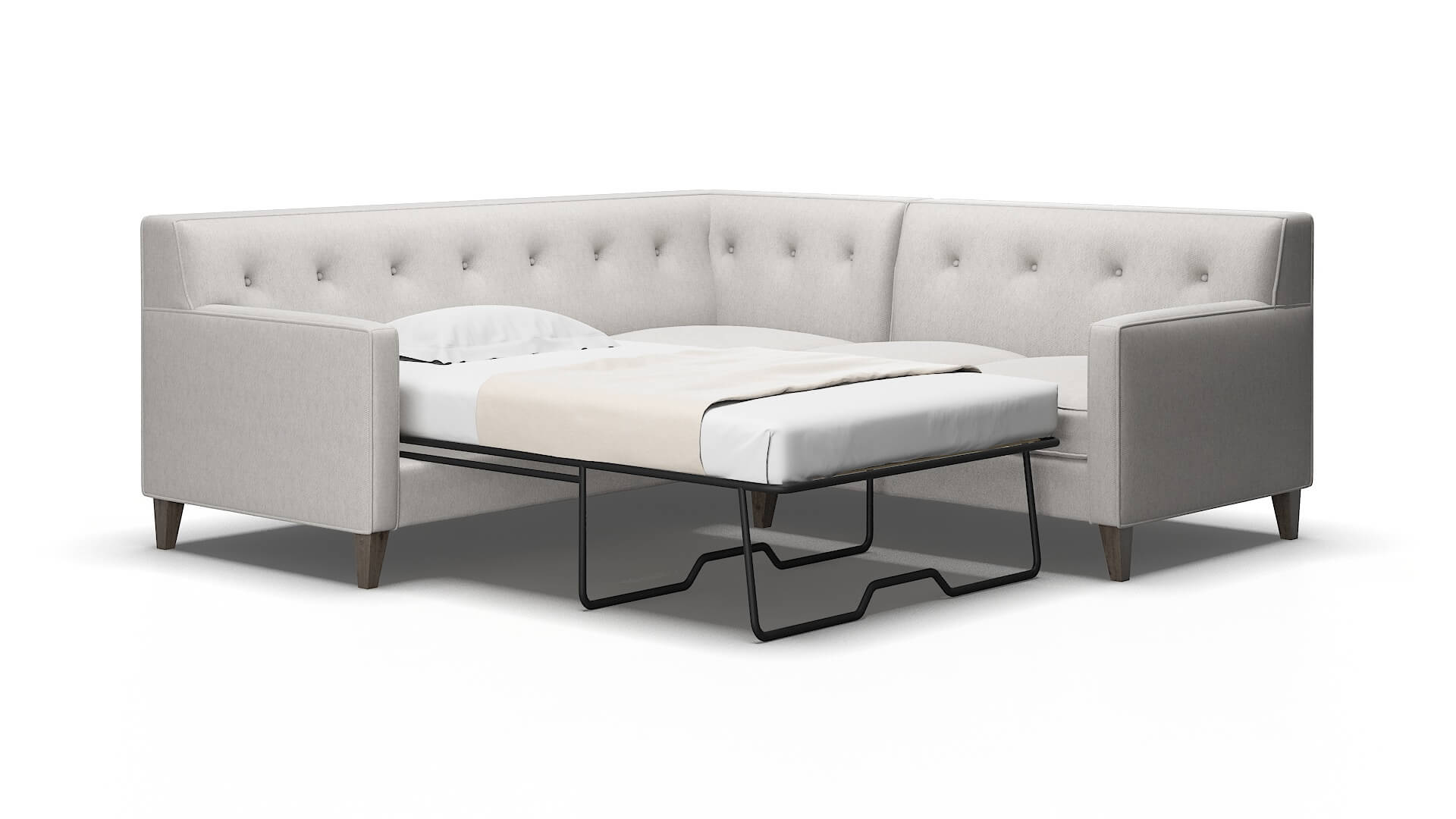 Harper Curious spa Sectional sleeper Espresso Legs  2