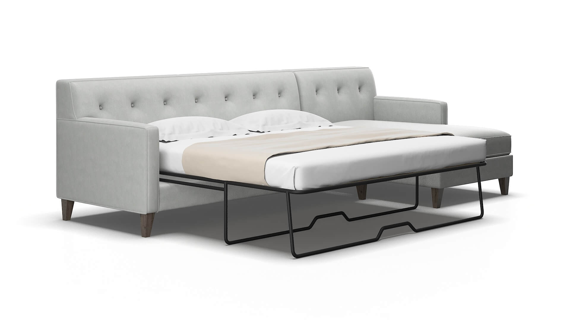 Harper Dawson platinum Panel sleeper Espresso Legs  2