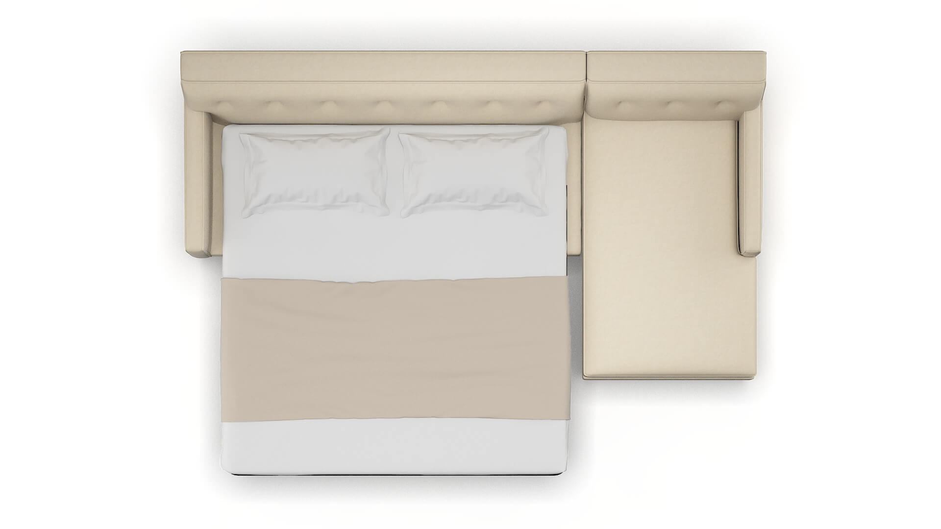 Harper Dream_d Almond Panel Sleeper Espresso legs 3