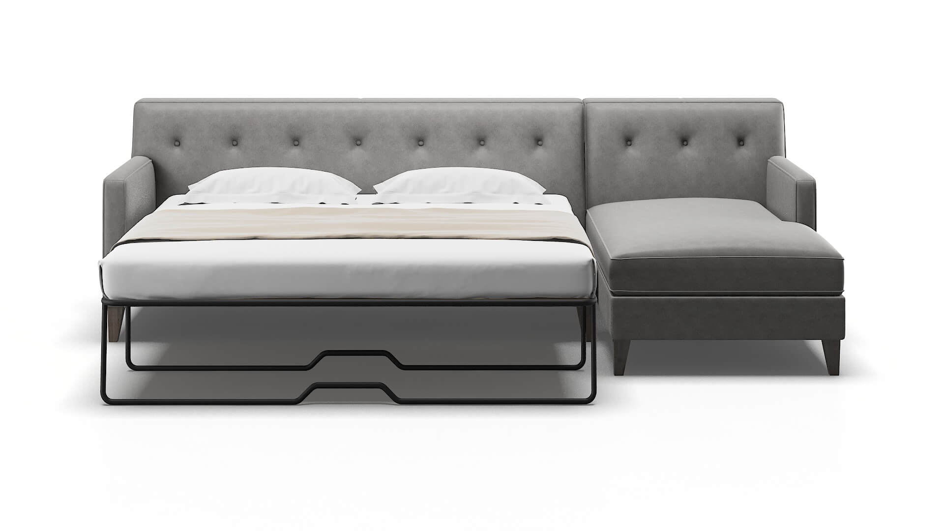 Harper Dream_d Charcoal Panel Sleeper Espresso legs 1