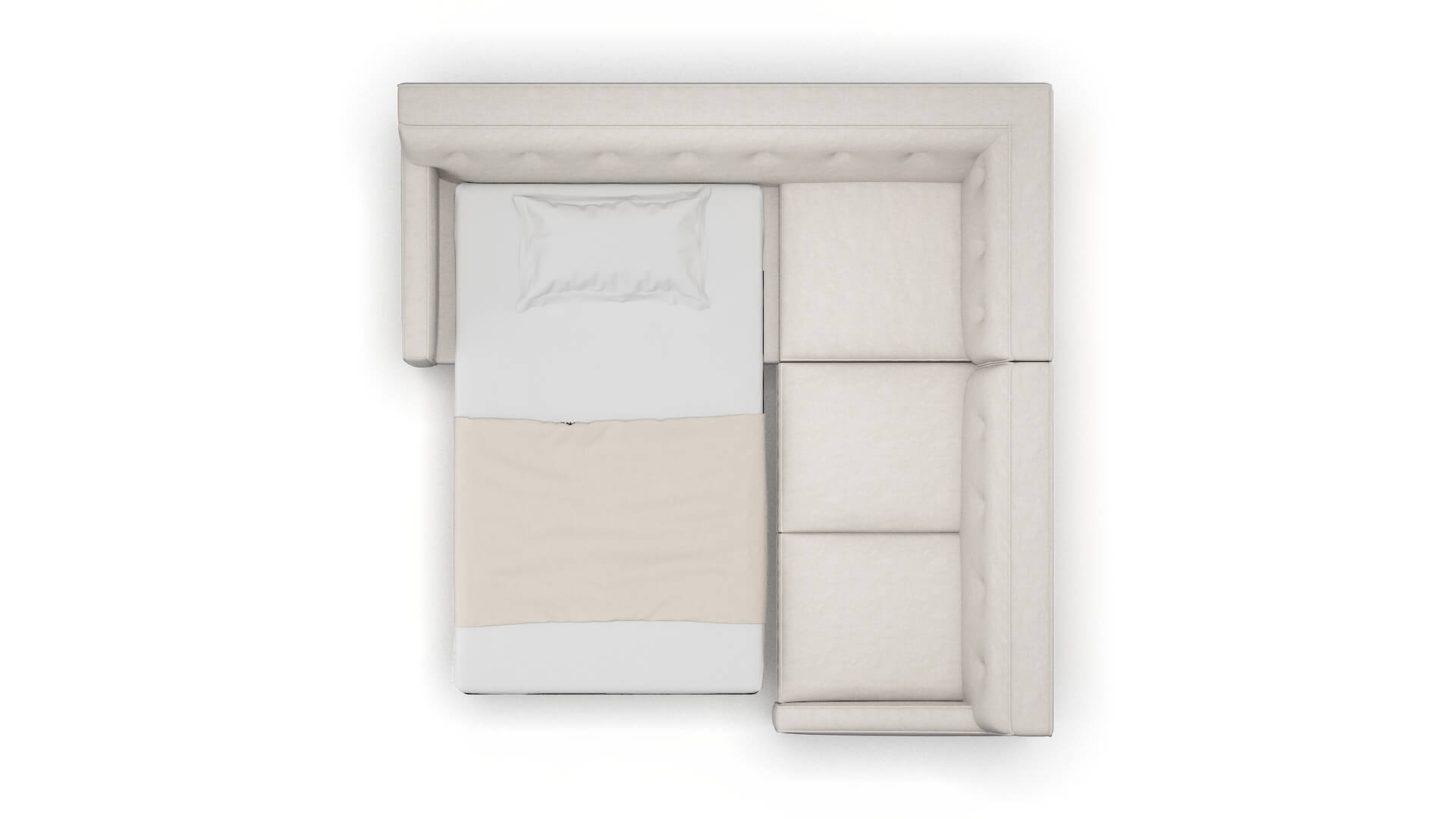 Harper Dream_d Stone Sectional Sleeper Espresso legs 3