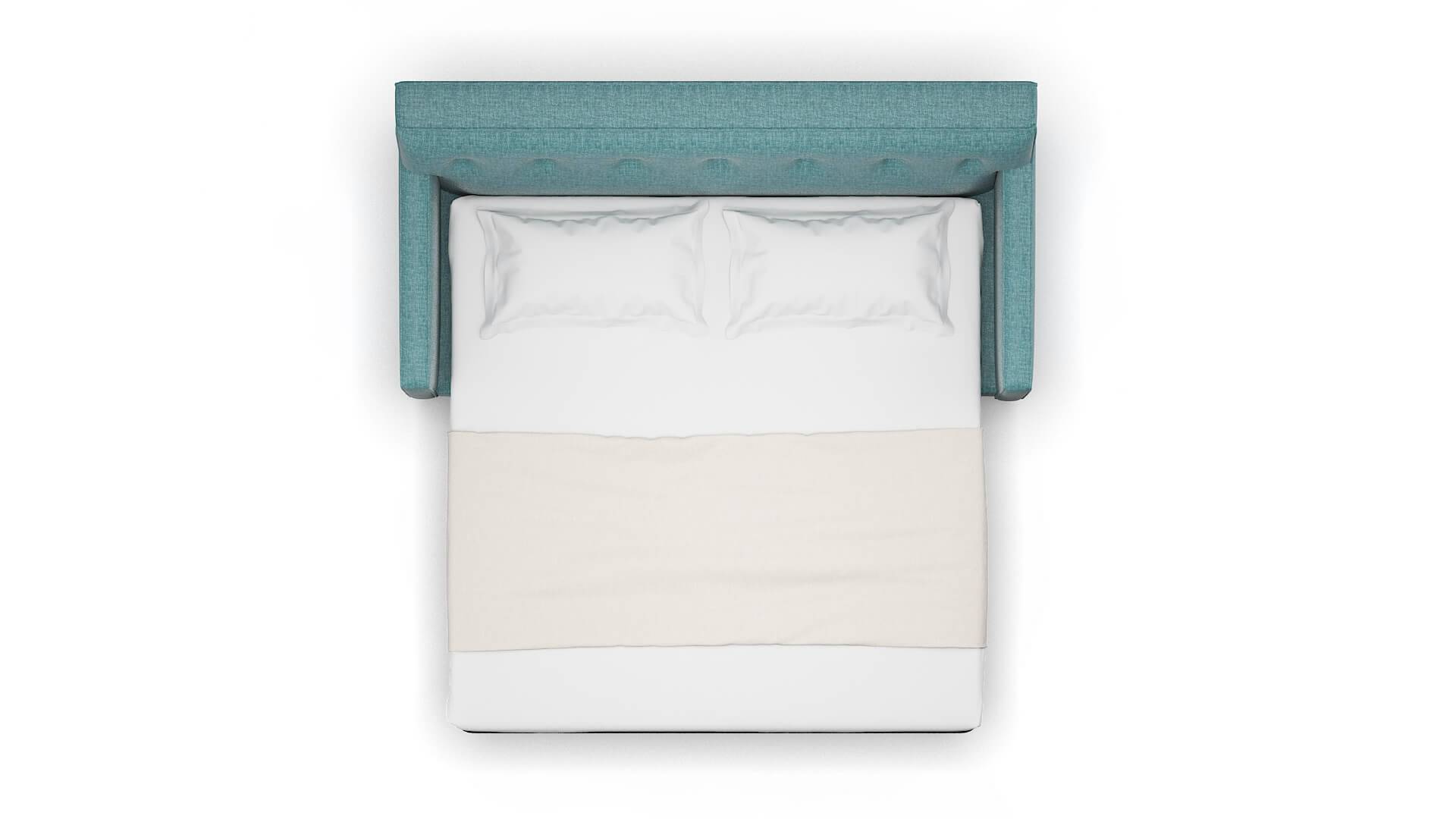 Harper Elliot Teal Sofa Sleeper Espresso legs 3