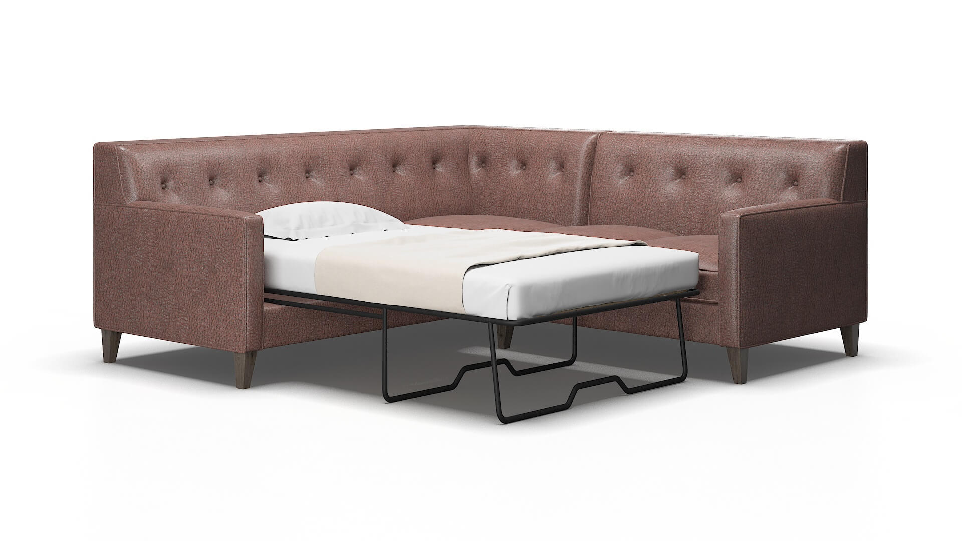 Harper Ford brown Sectional sleeper Espresso Legs  2