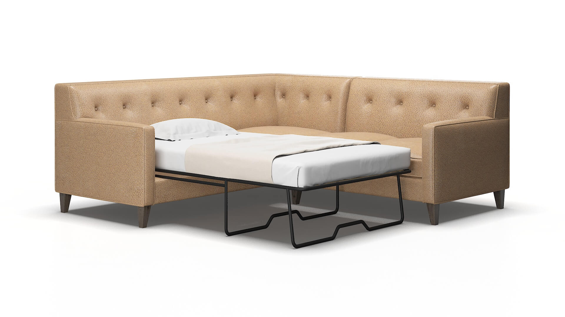 Harper Ford Dune Sectional Sleeper Espresso legs 2