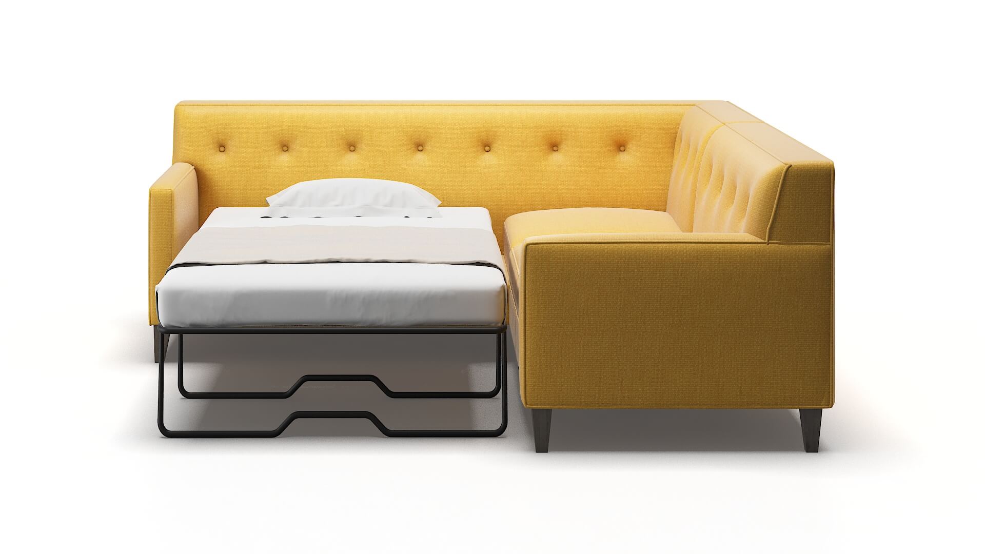 Harper Glee Aglow Sectional Sleeper Espresso legs 1