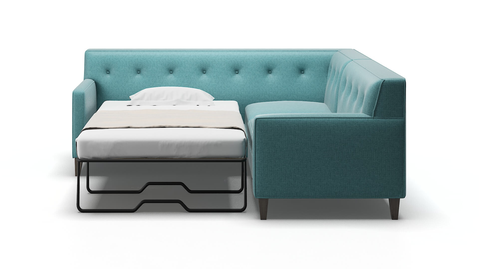 Harper Hepburn_hrp Emerald Sectional Sleeper Espresso legs 1