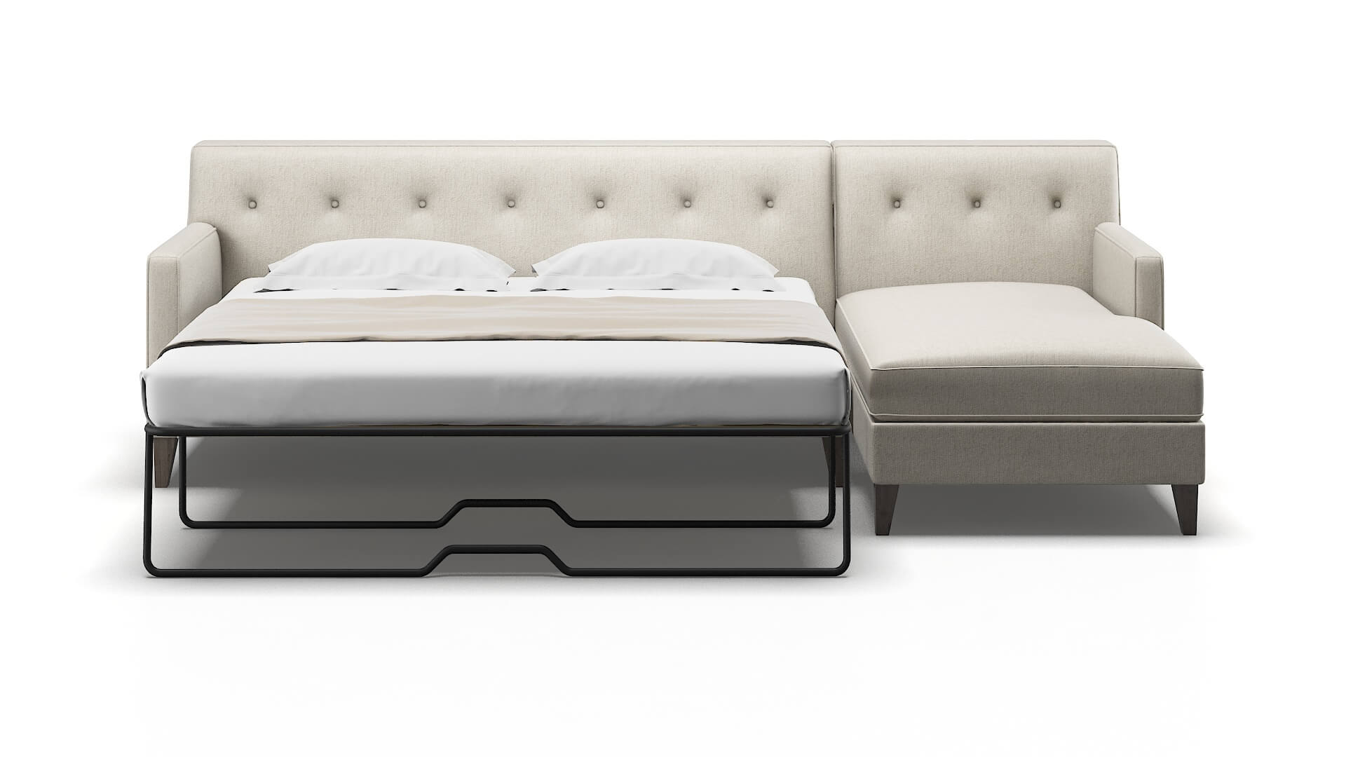 Harper Insight Dove Panel Sleeper Espresso legs 1