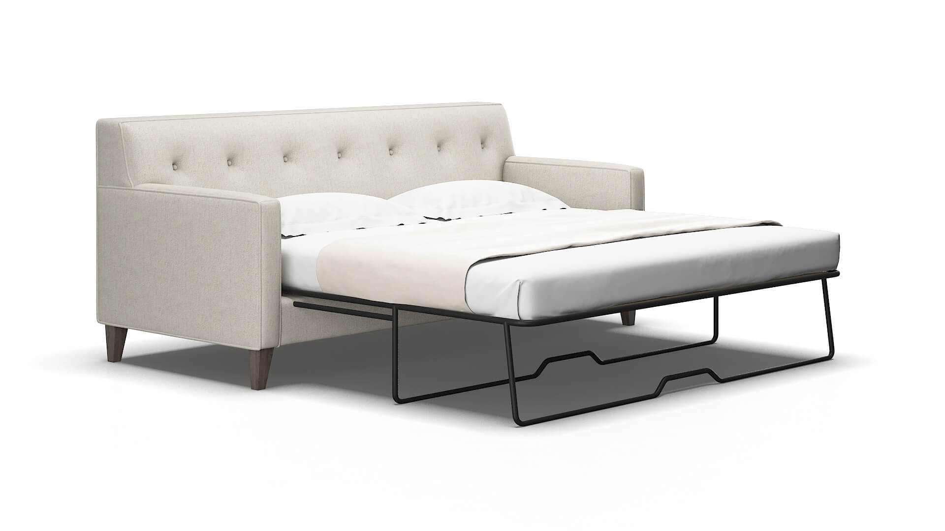 Harper Insight dove Sofa sleeper Espresso Legs  2