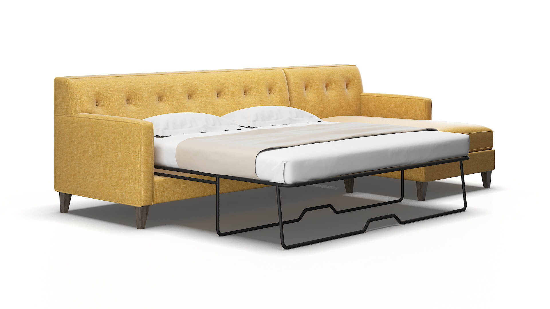 Harper Leslie Saffron Panel Sleeper espresso legs 2