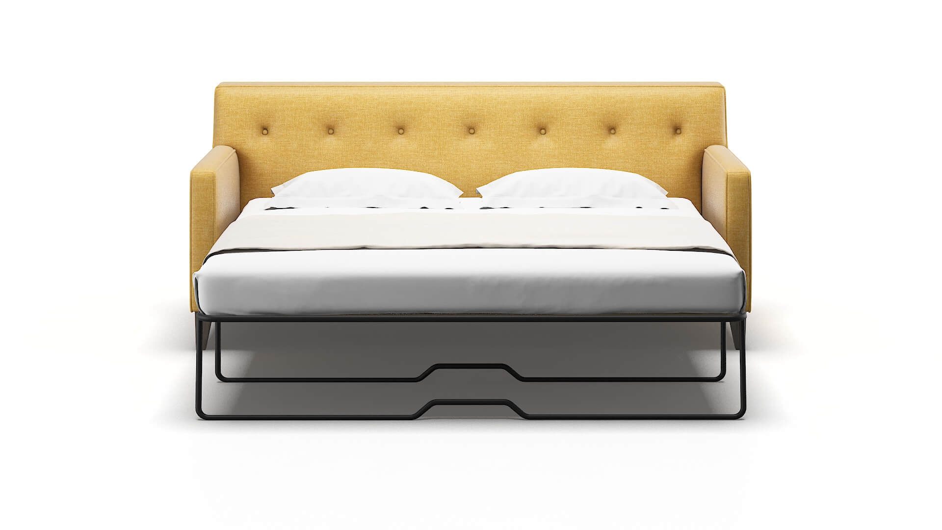 Harper Leslie Saffron Sofa Sleeper Espresso legs 1