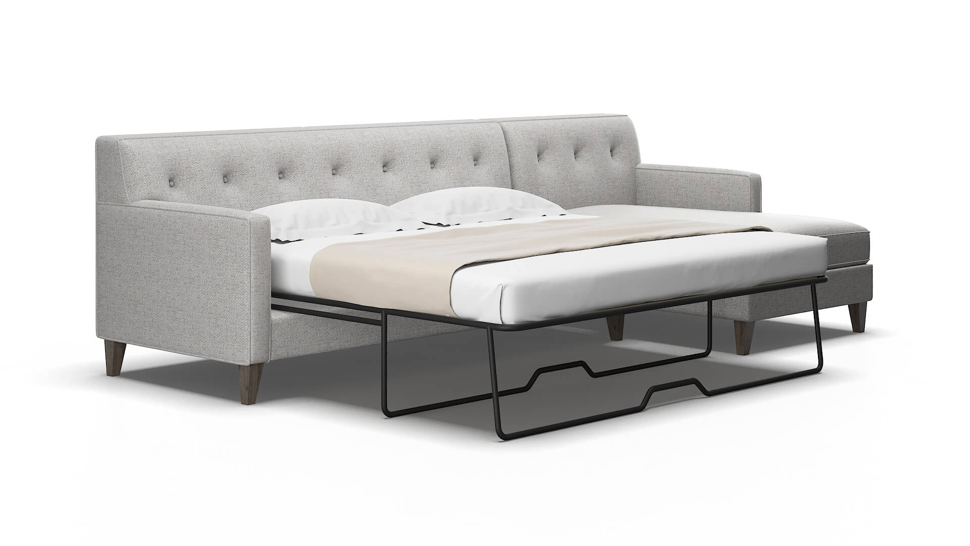 Harper Malibu Dove Panel Sleeper Espresso legs 2