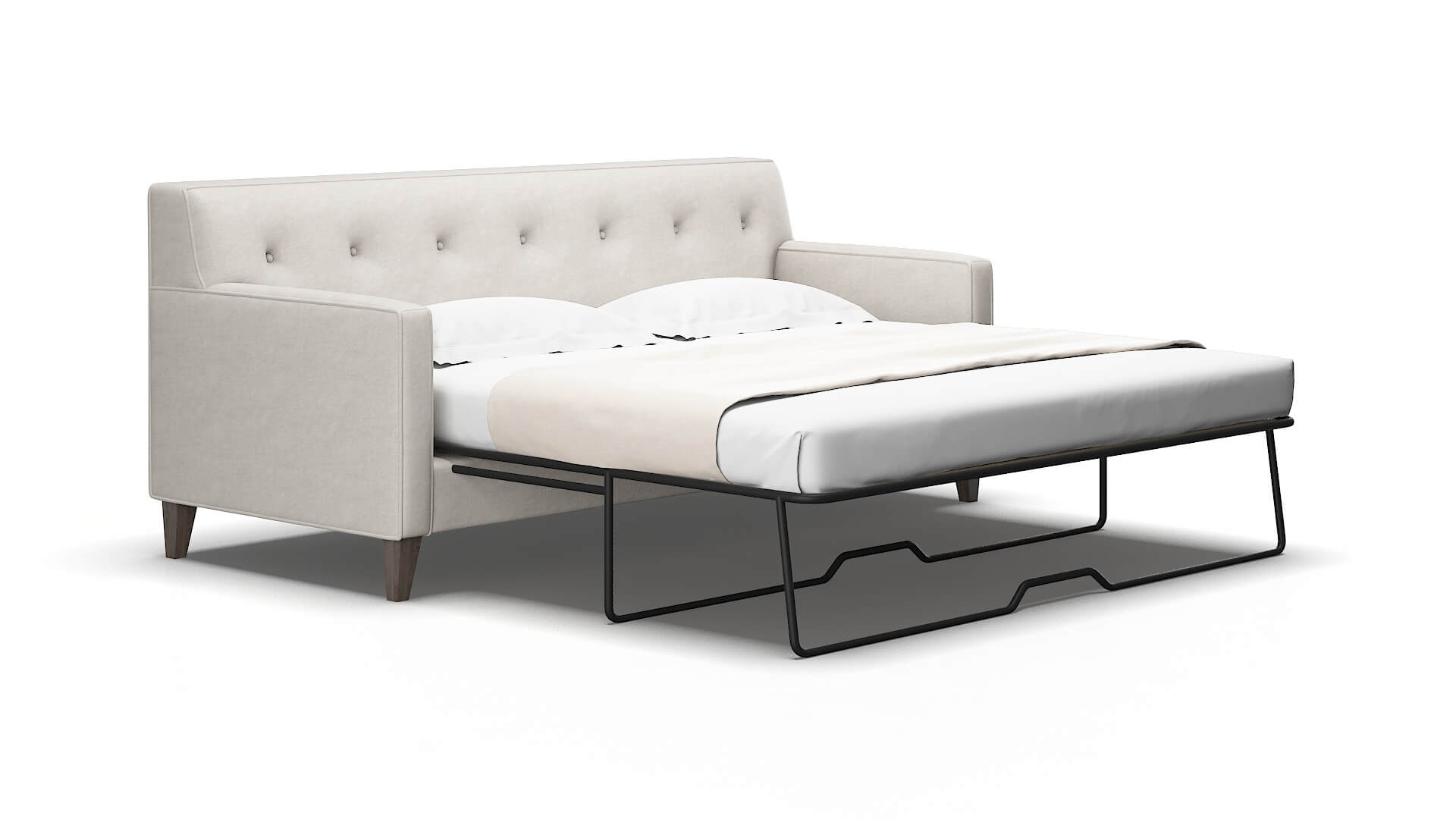 Harper Noble Grey Sofa Sleeper Espresso legs 2