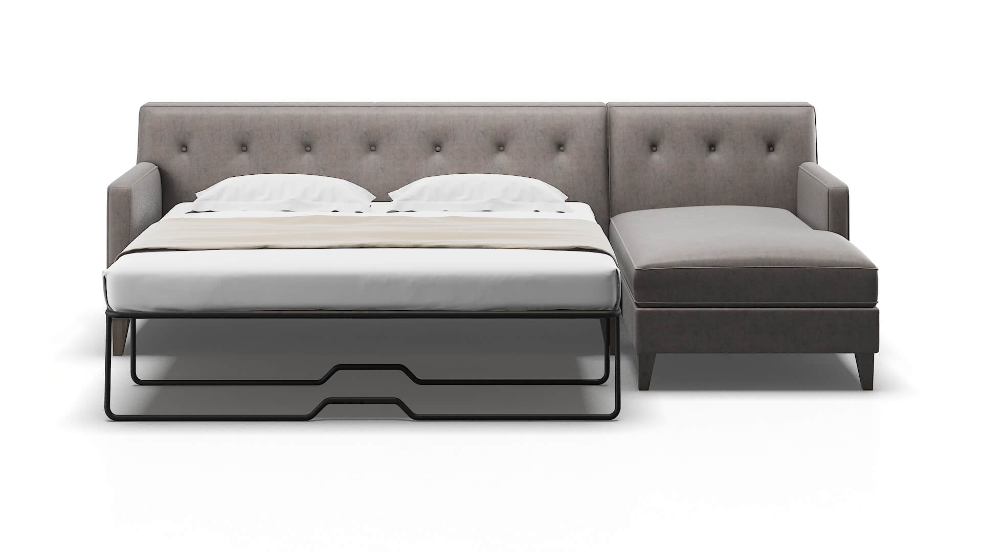 Harper Noble Otter Panel Sleeper Espresso legs 1