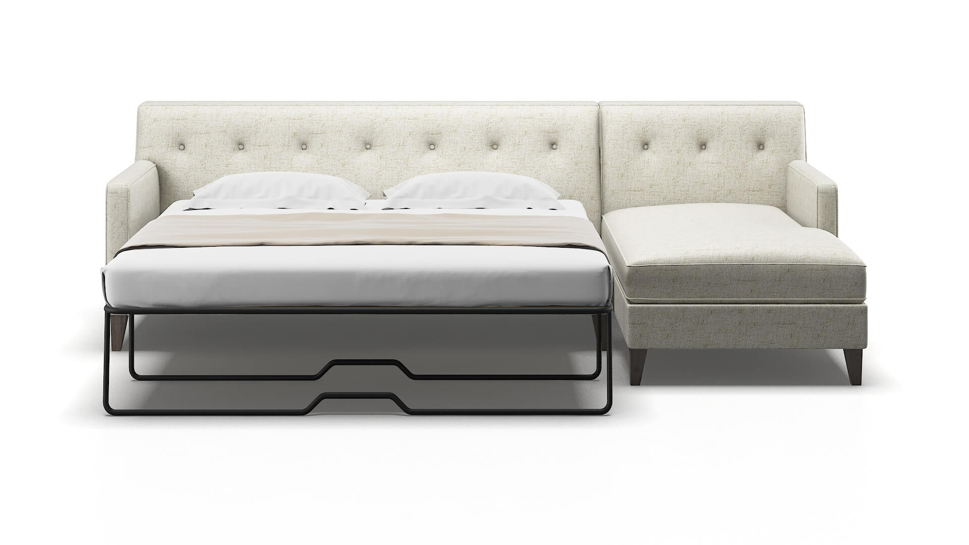 Harper Oceanside Birch Panel Sleeper Espresso legs 1