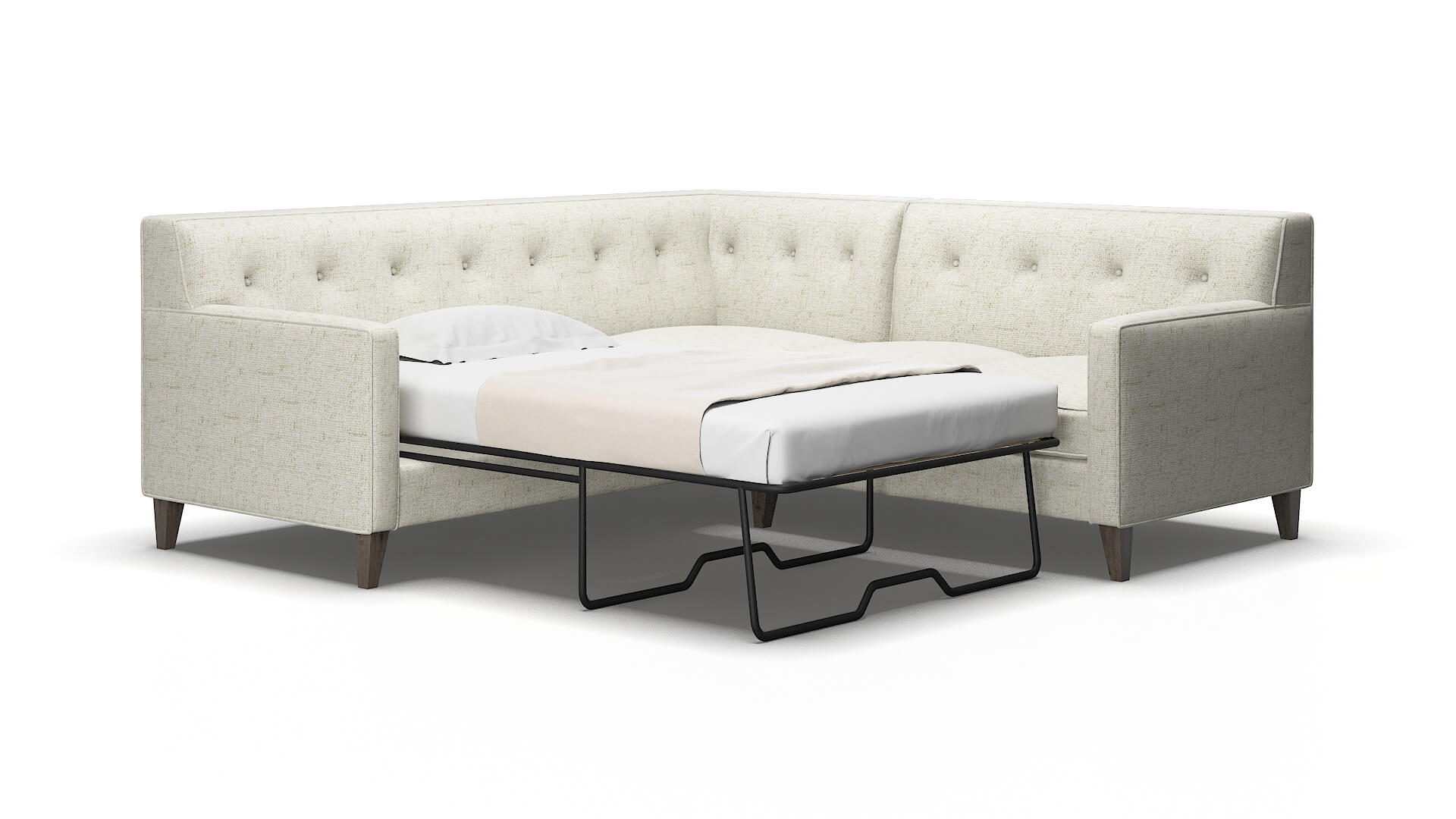 Harper Oceanside birch Sectional sleeper Espresso Legs  2