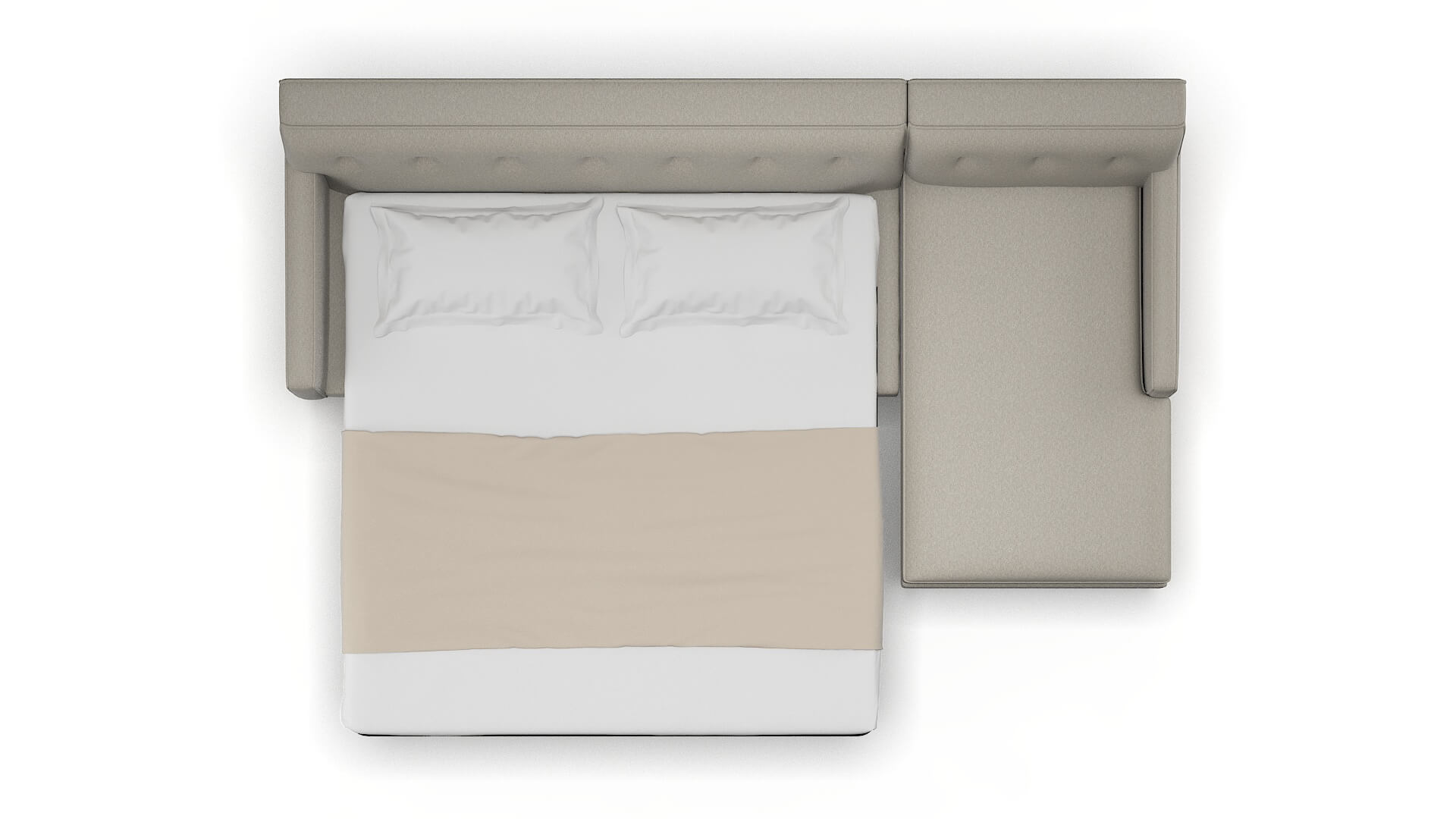 Harper Oscar Silver Panel Sleeper Espresso legs 3