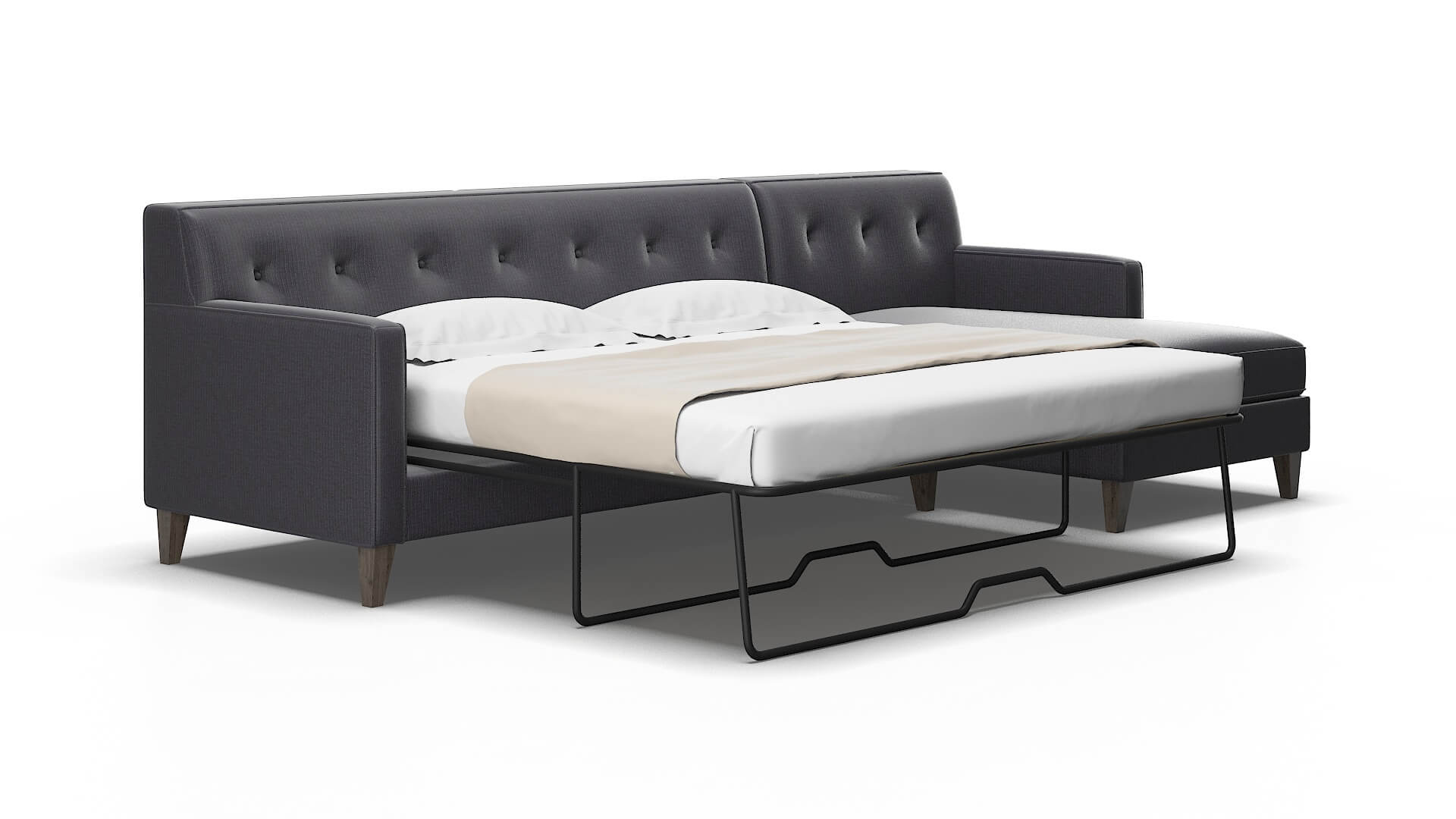Harper Parker Charcoal Panel Sleeper Espresso legs 2