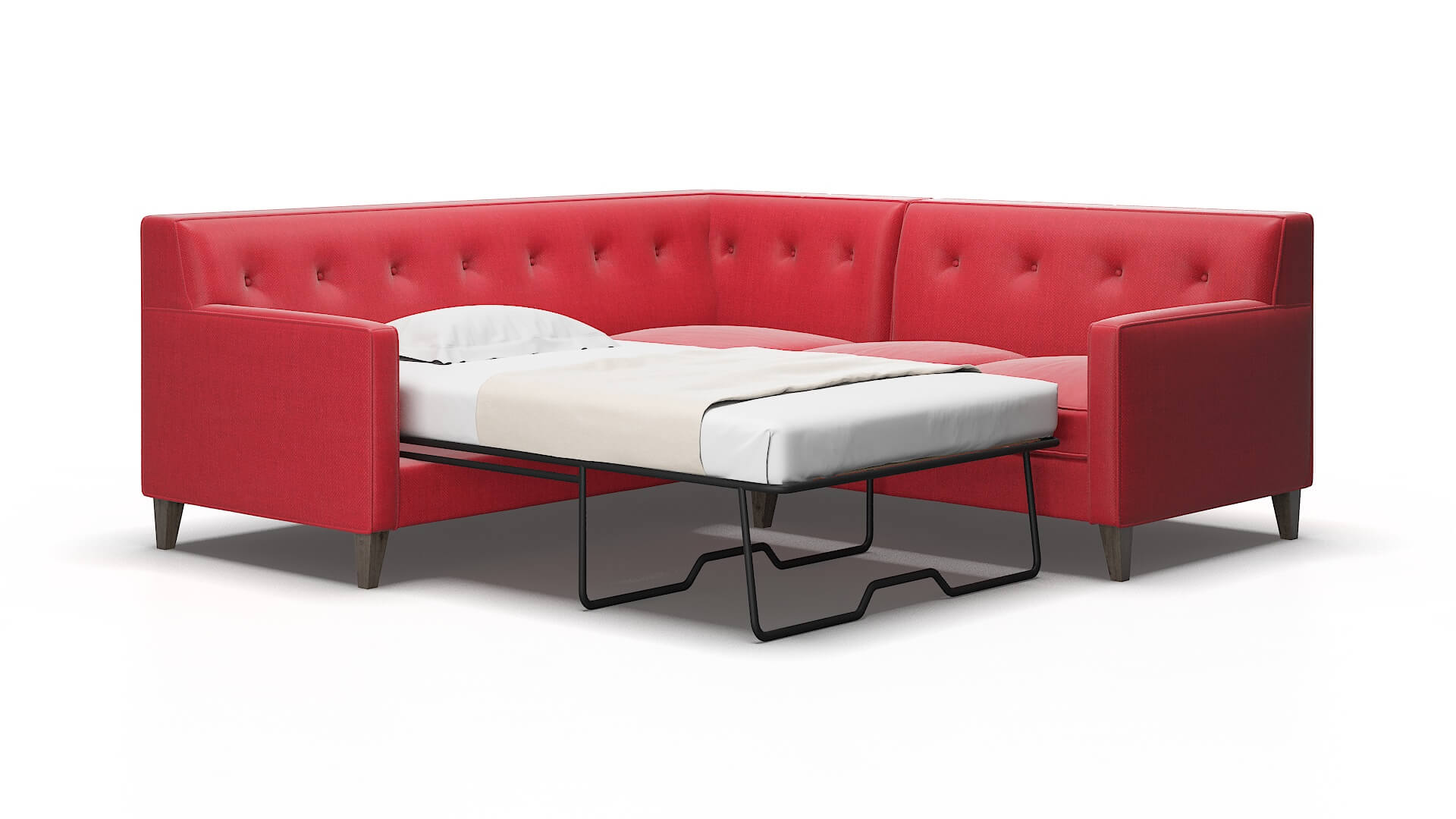 Harper Pauline Ruby Sectional Sleeper Espresso legs 2