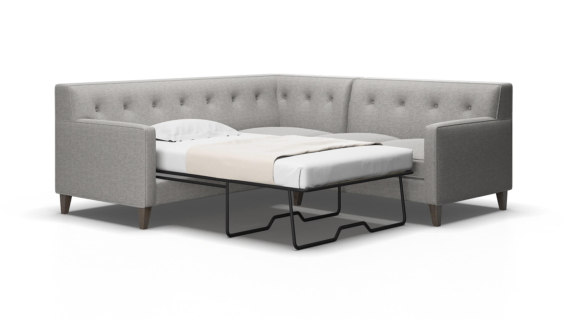 Harper Phoenix smoke Sectional sleeper Espresso Legs  2