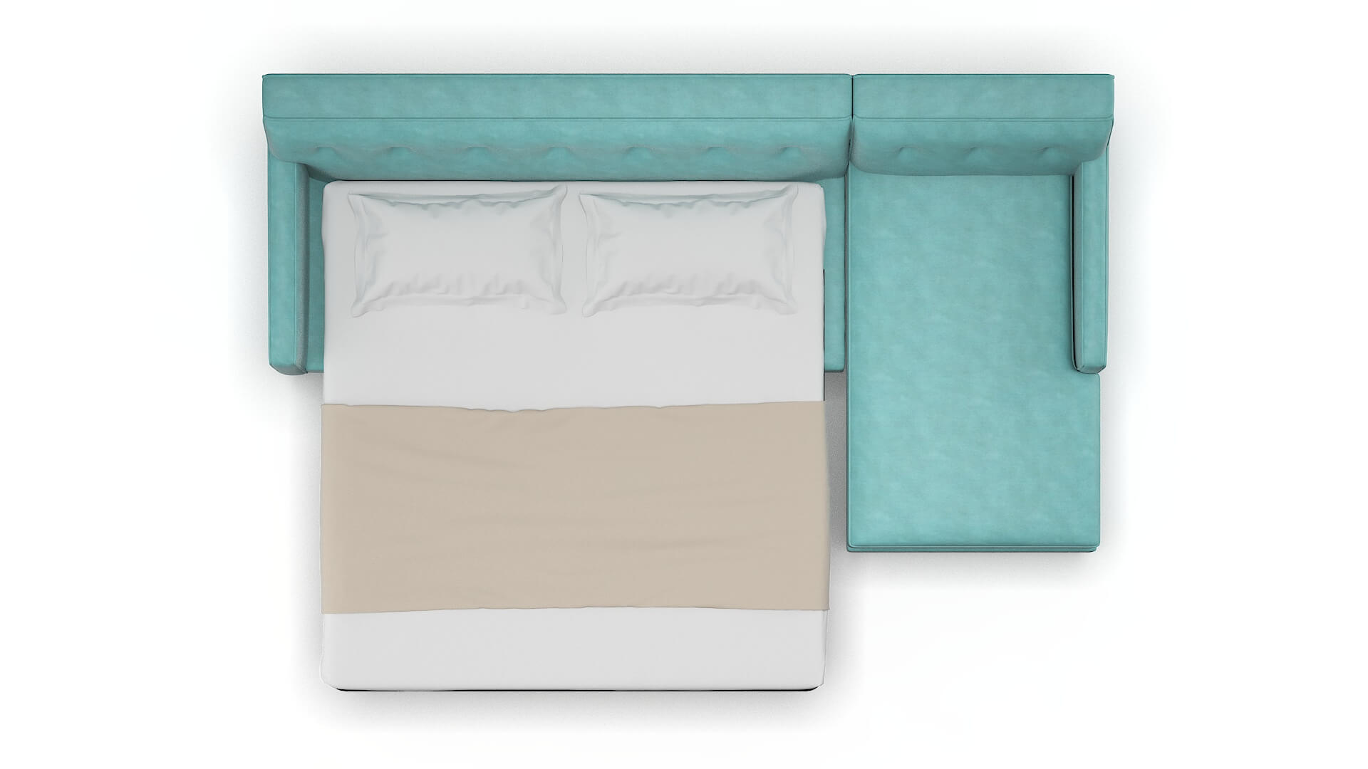 Harper Portland Mercury Panel Sleeper Espresso legs 3