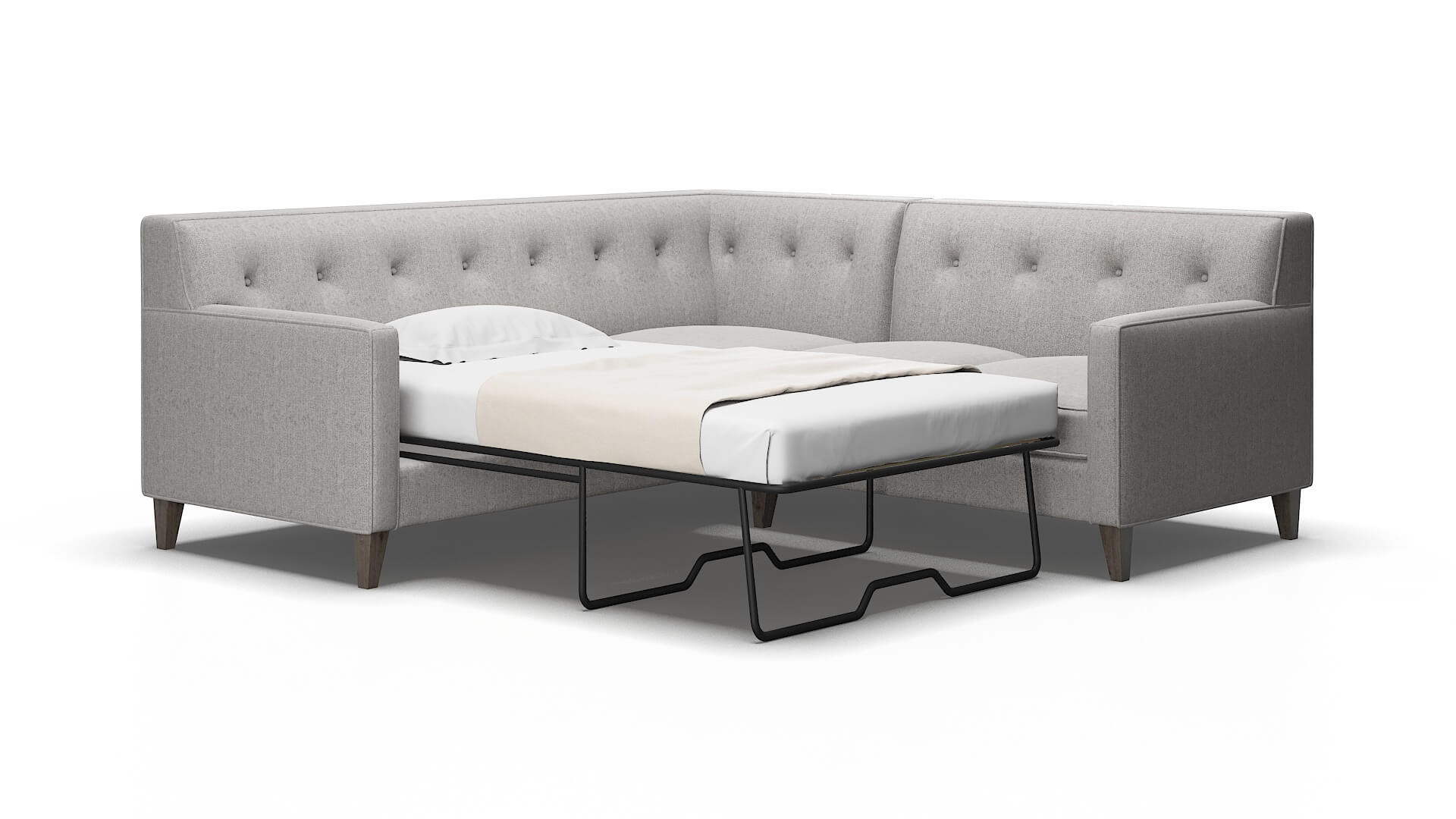 Harper Prime ash Sectional sleeper Espresso Legs  2