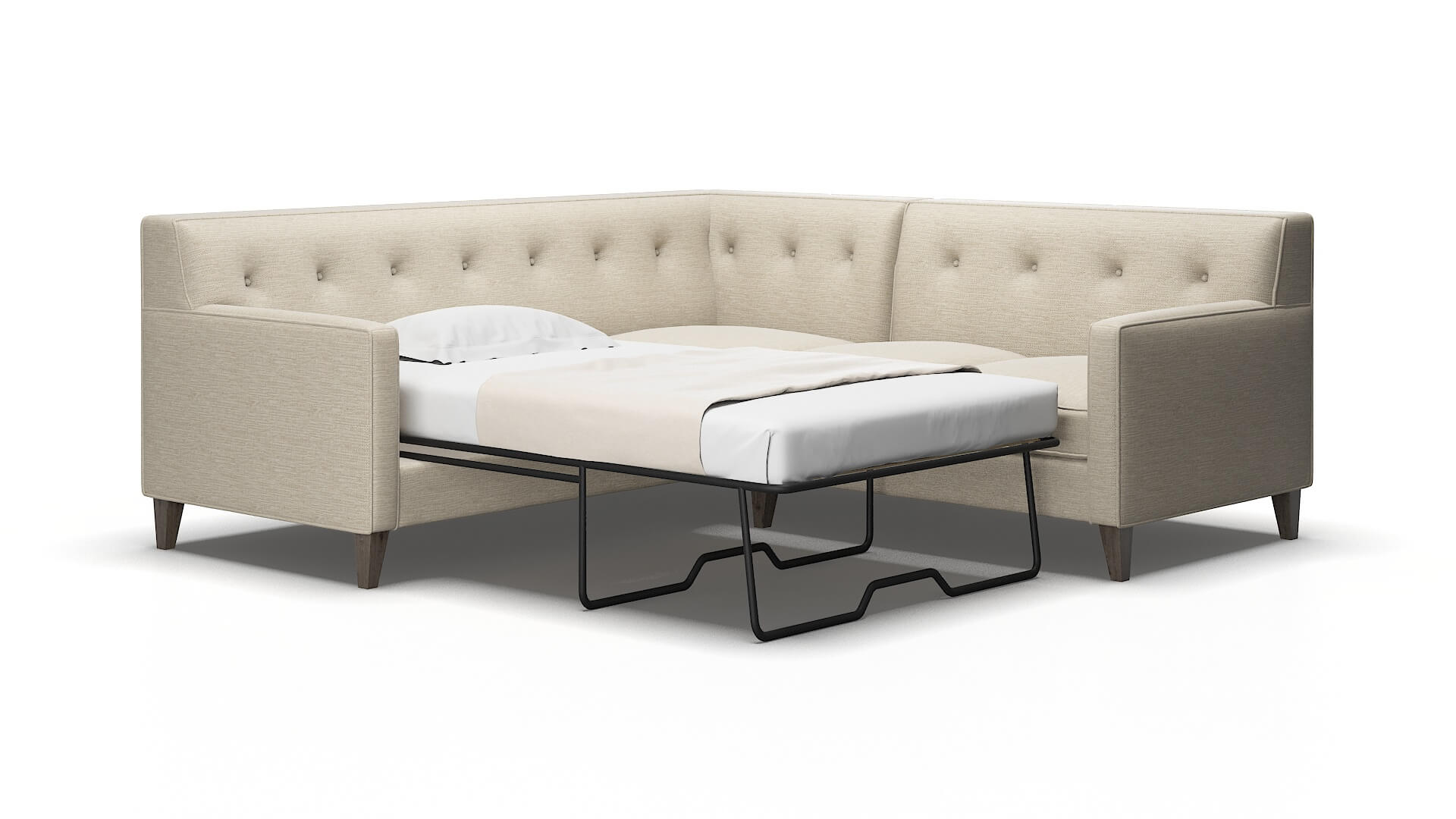 Harper Prime dusk Sectional sleeper Espresso Legs  2