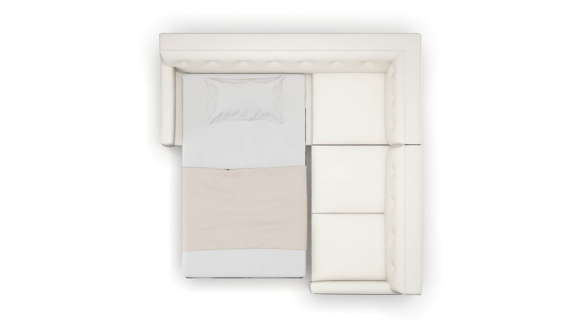 Harper R_prize Cream Sectional Sleeper Espresso legs 3