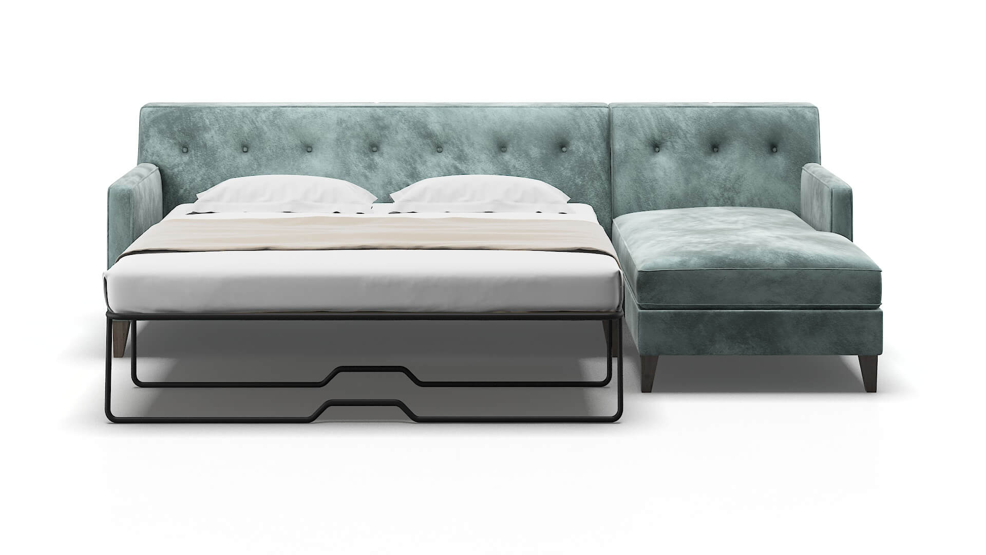 Harper Royale Cloud Panel Sleeper Espresso legs 1