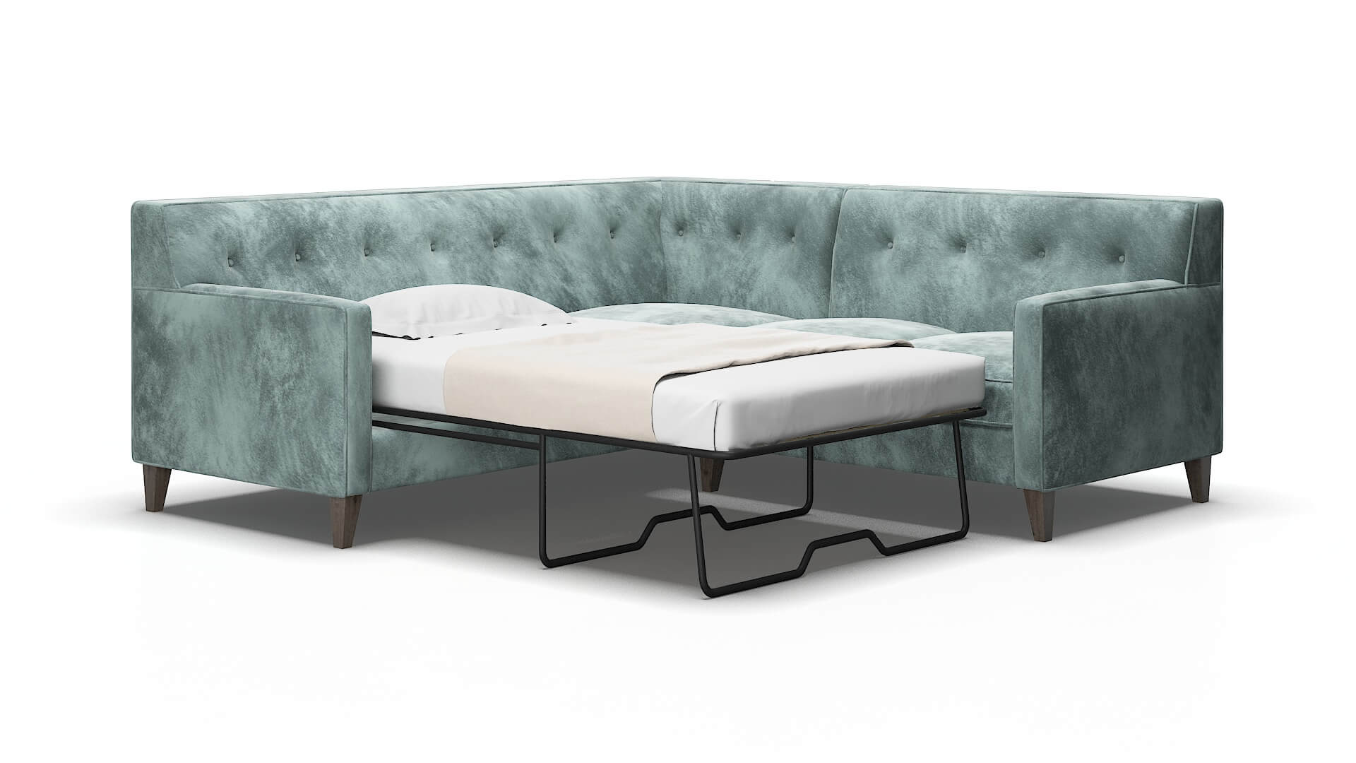 Harper Royale cloud Sectional sleeper Espresso Legs  2