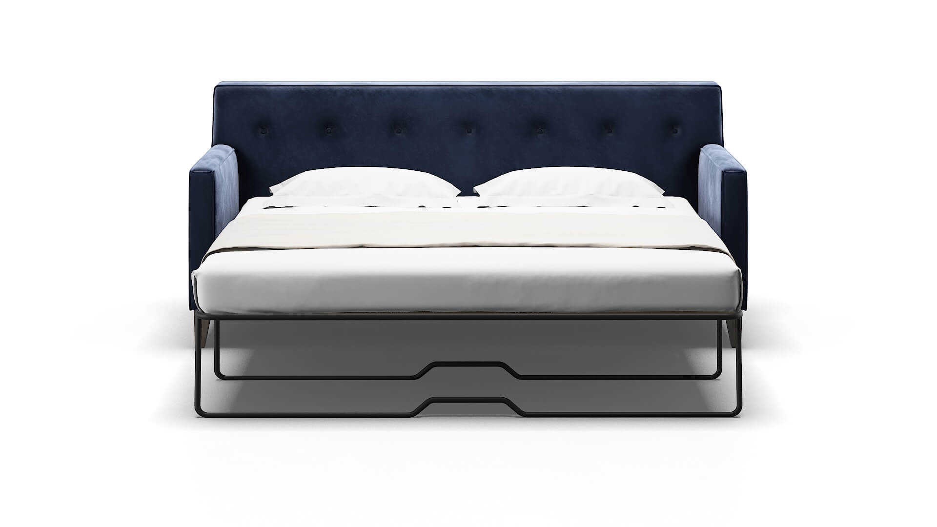 Harper Royale Cobalt Sofa Sleeper Espresso legs 1