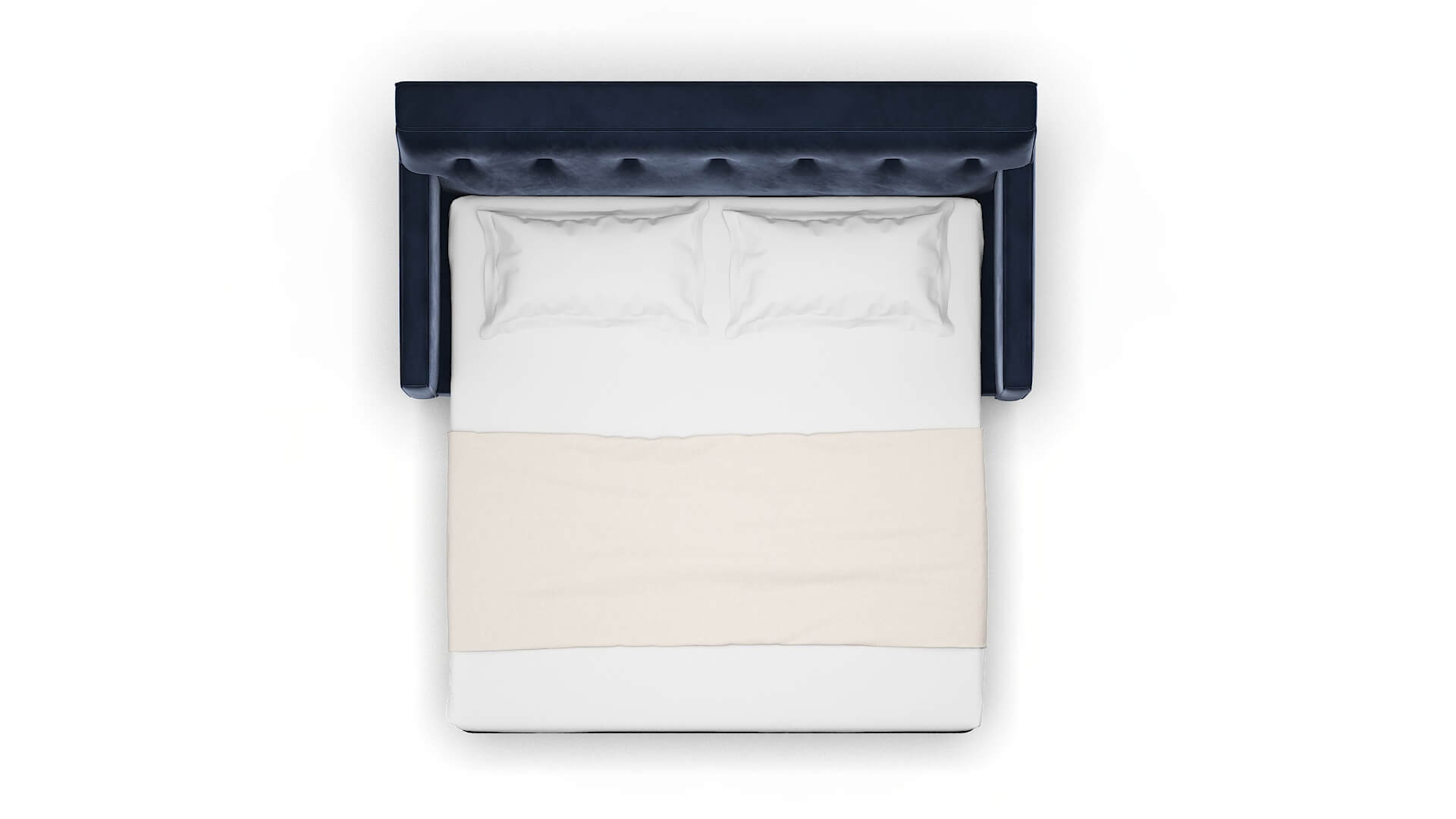 Harper Royale Cobalt Sofa Sleeper Espresso legs 3