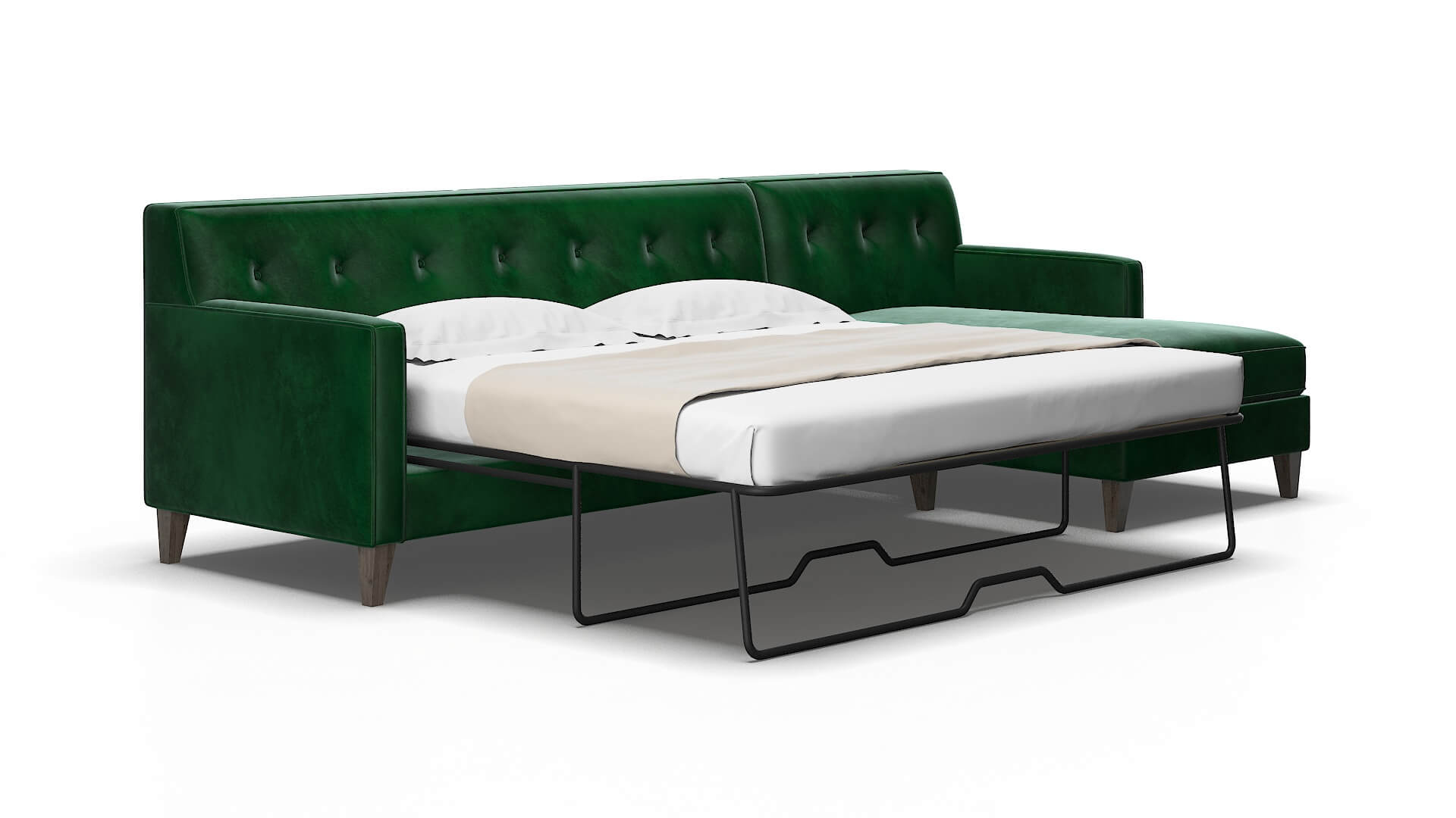 Harper Royale evergreen Panel sleeper Espresso Legs  2