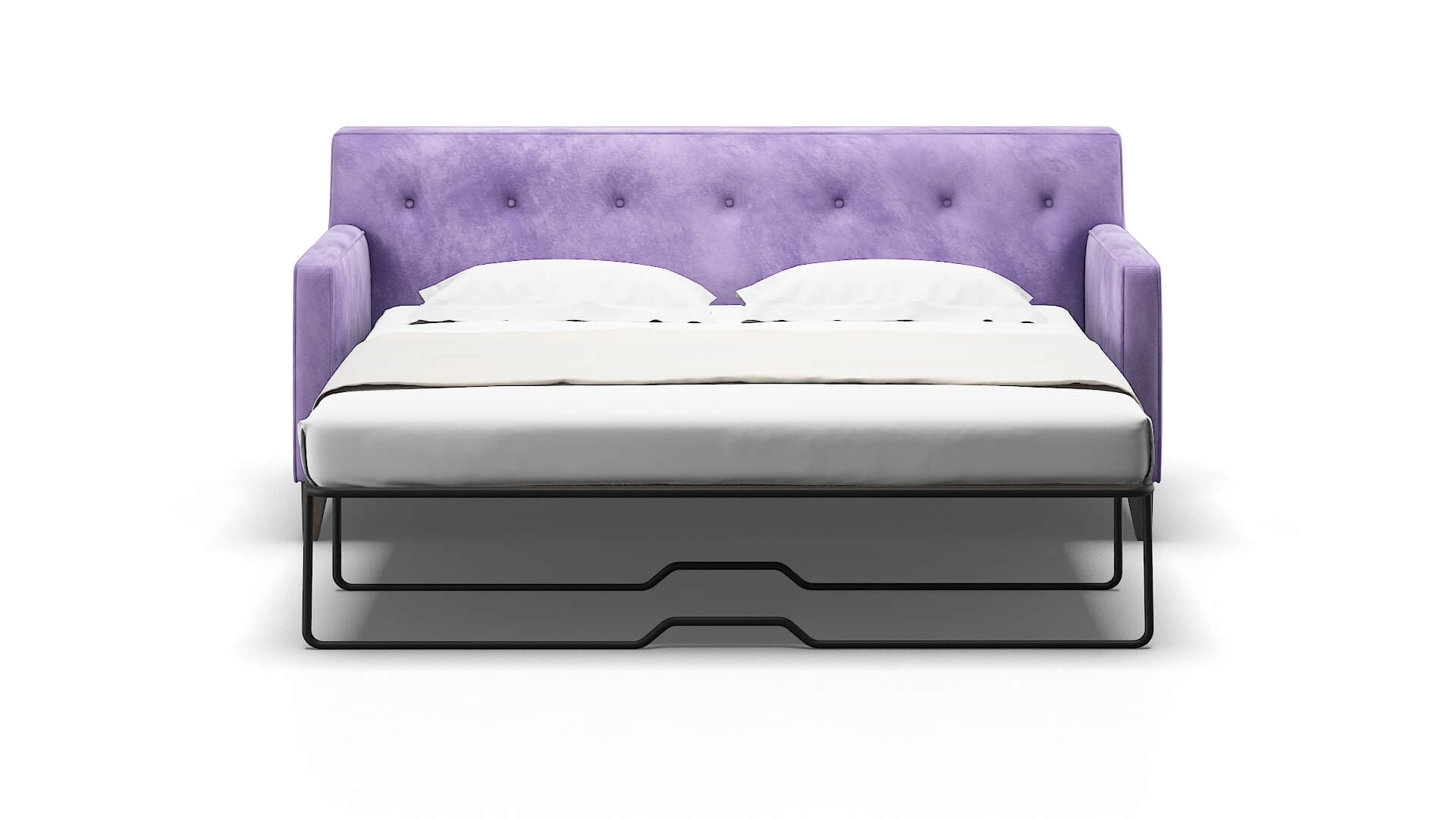Harper Royale Lavender Sofa Sleeper Espresso legs 1
