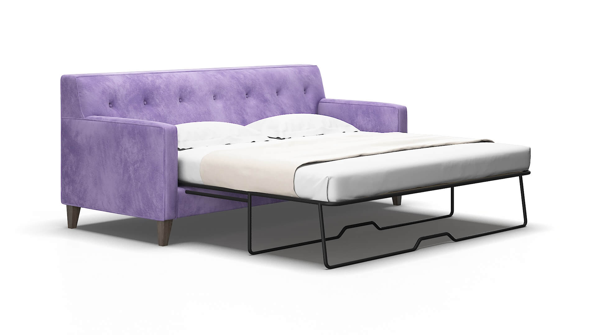 Harper Royale lavender Sofa sleeper Espresso Legs  2