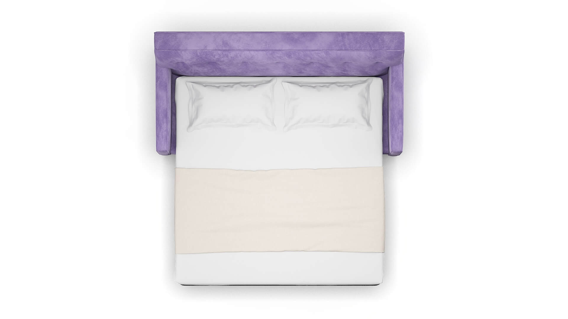 Harper Royale Lavender Sofa Sleeper Espresso legs 3