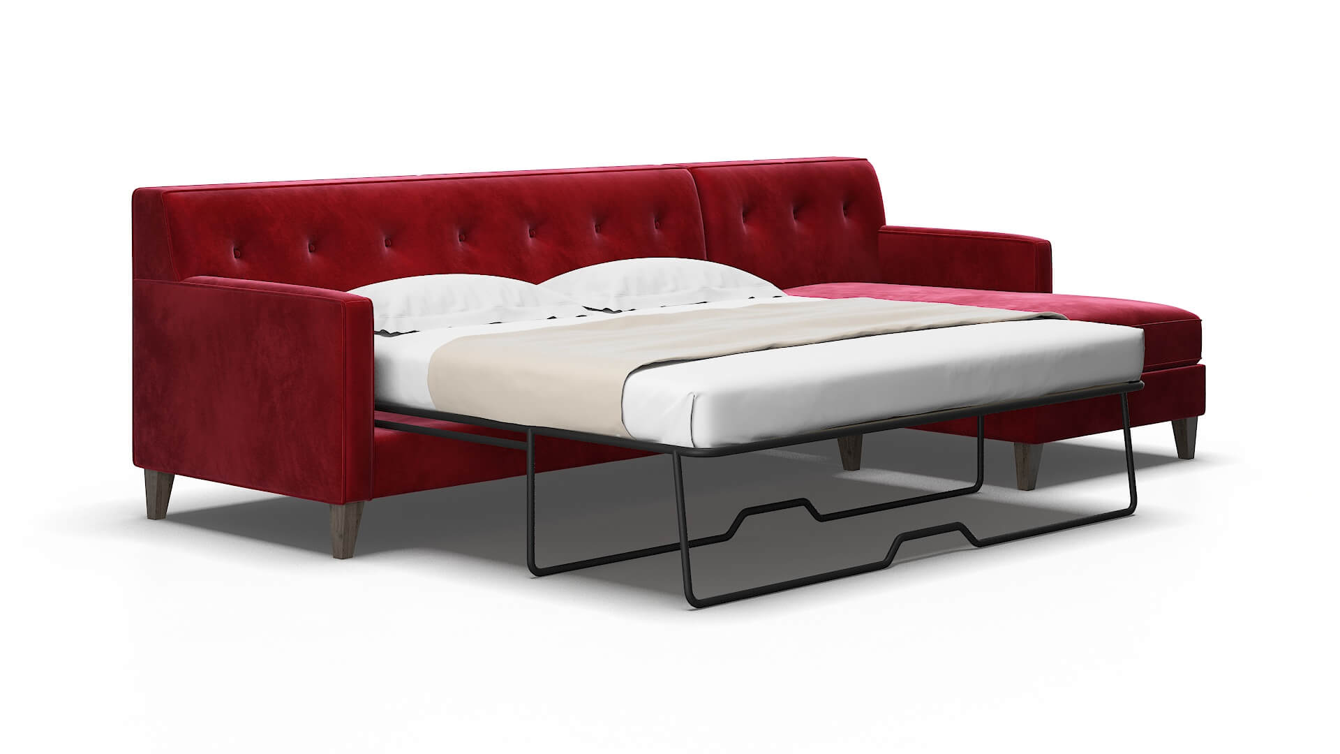 Harper Royale ruby Panel sleeper Espresso Legs  2