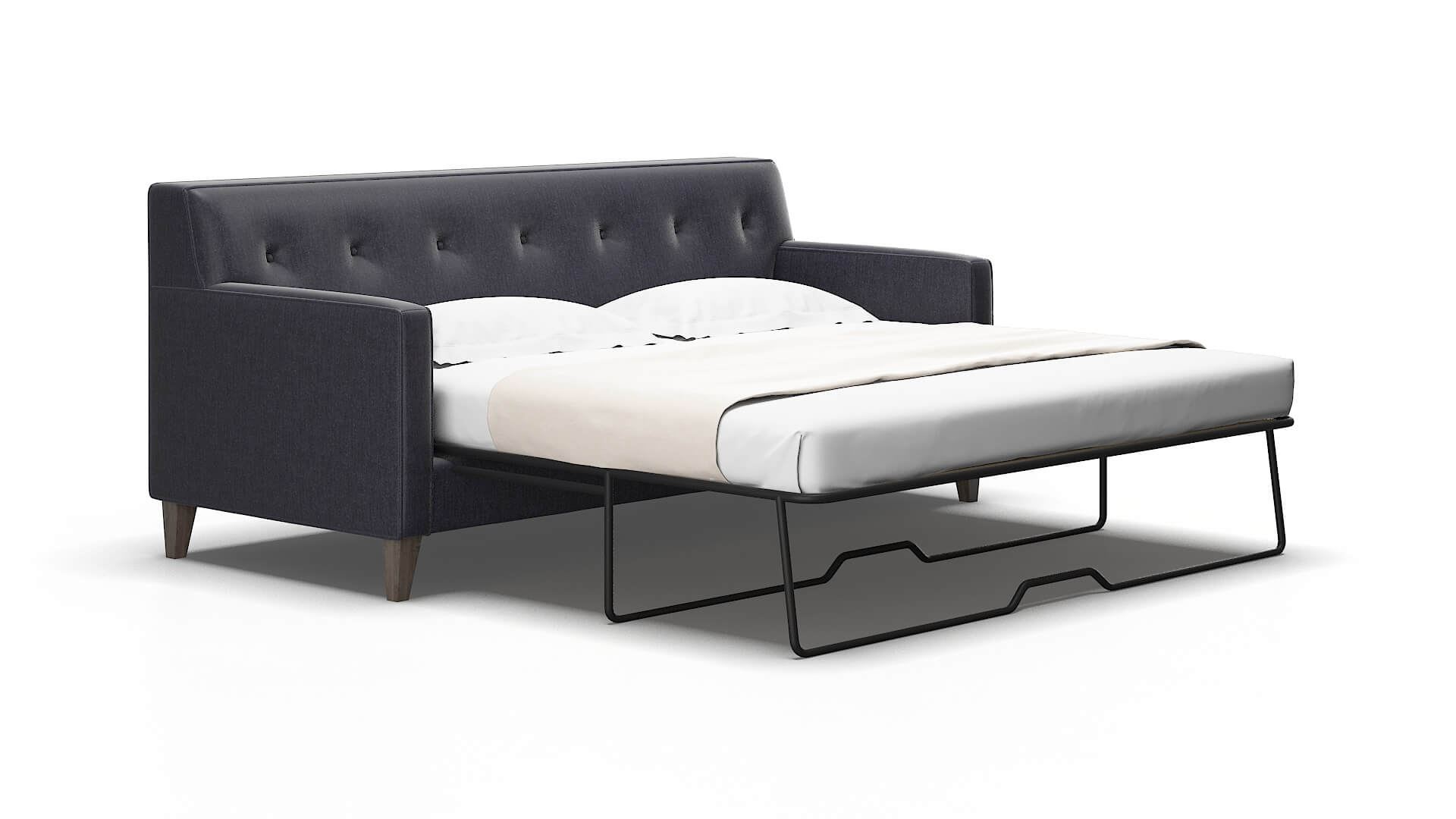Harper Sasha Navy Sofa Sleeper Espresso legs 2