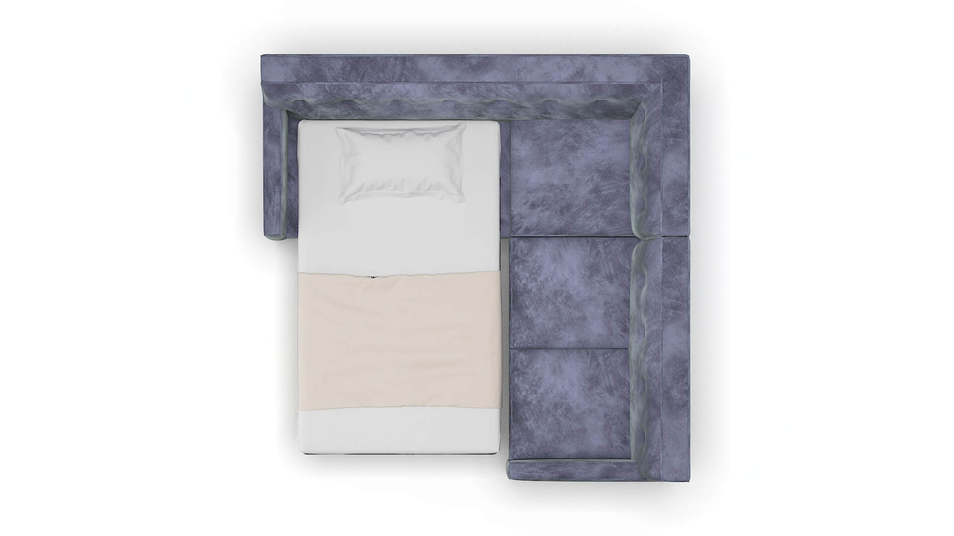 Harper Terrain Dusk Sectional Sleeper Espresso legs 3