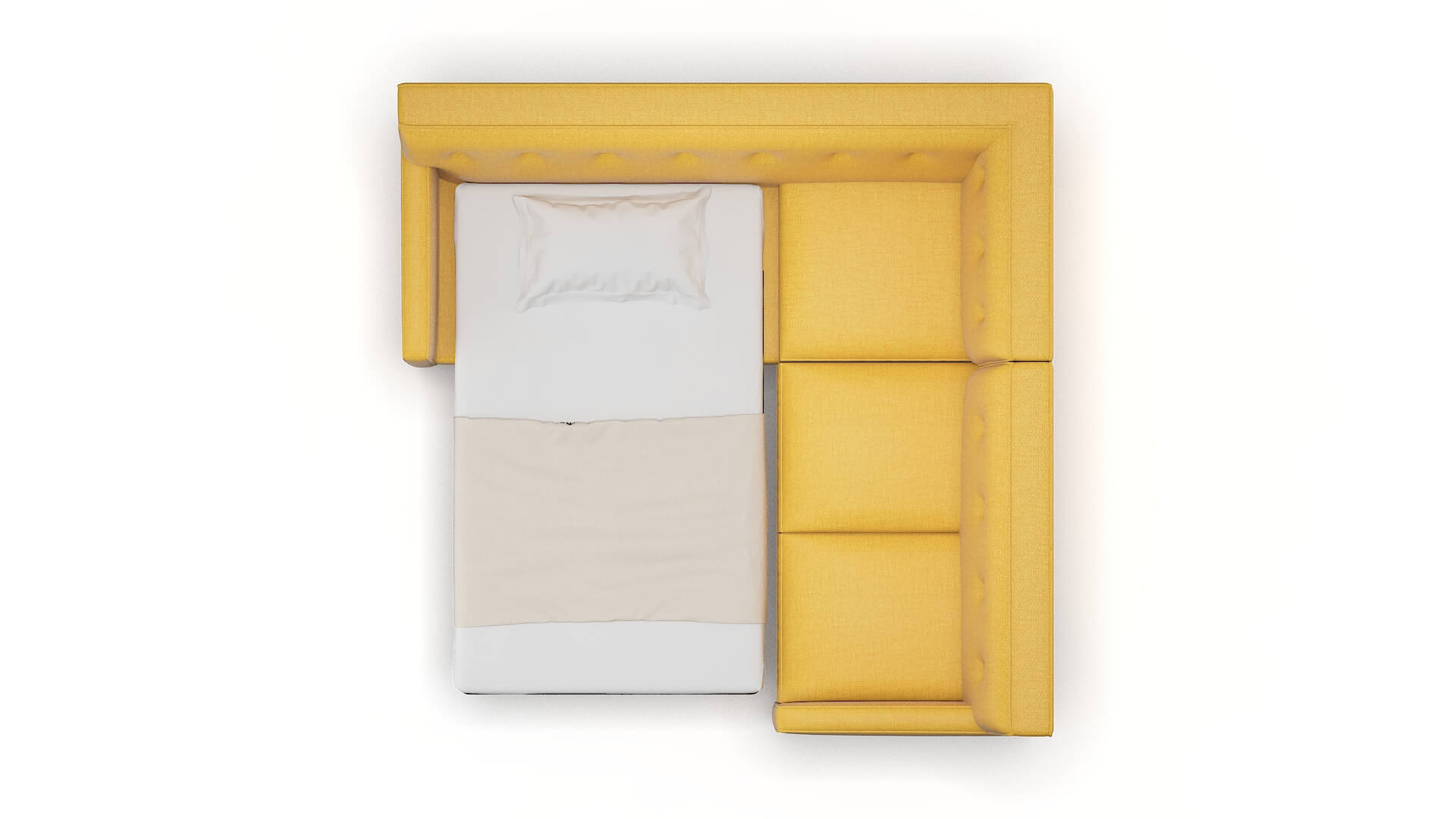 Harper Tess Turmeric Sectional Sleeper Espresso legs 3