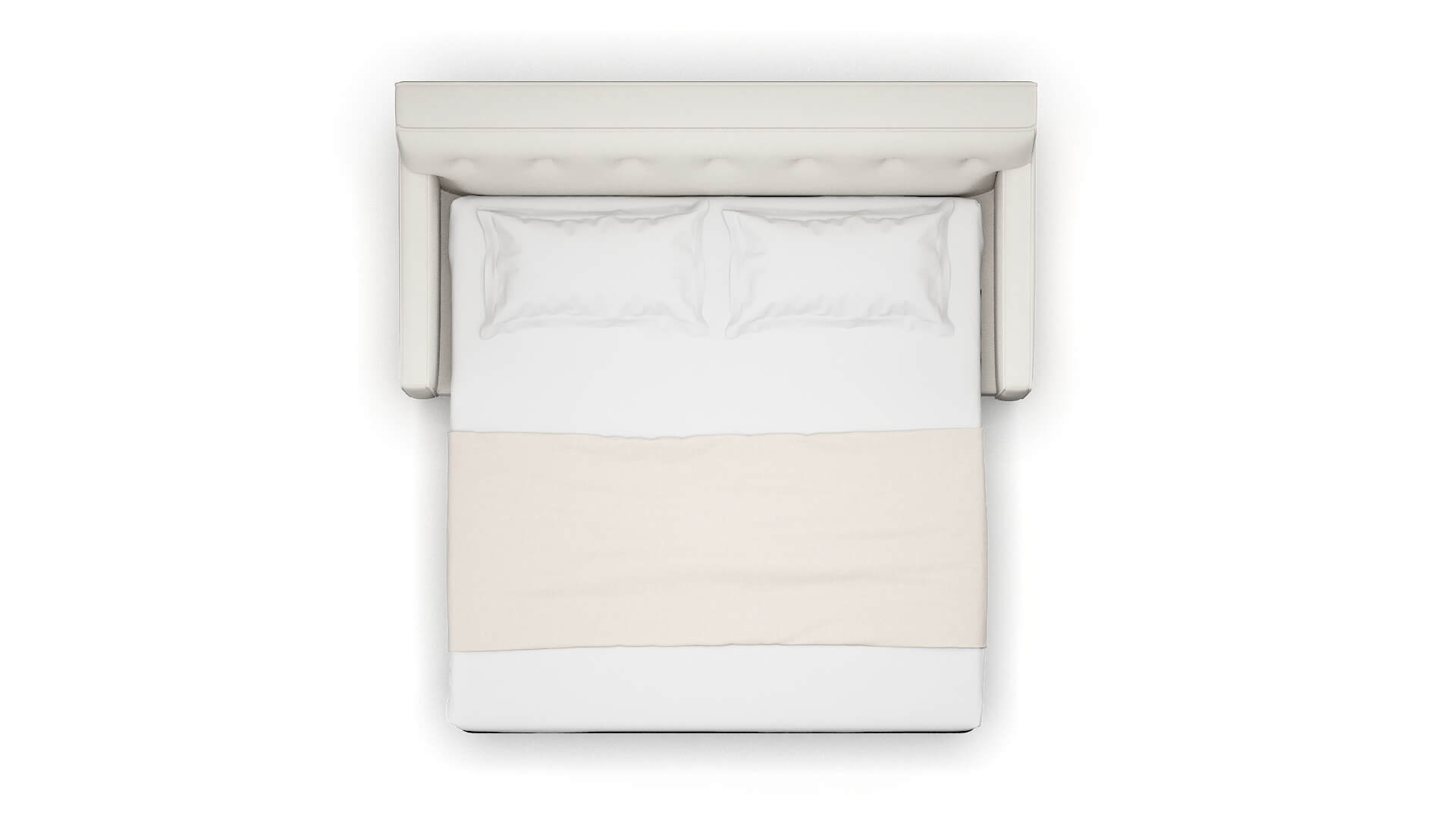 Harper Venice Eggshell Sofa Sleeper Espresso legs 3