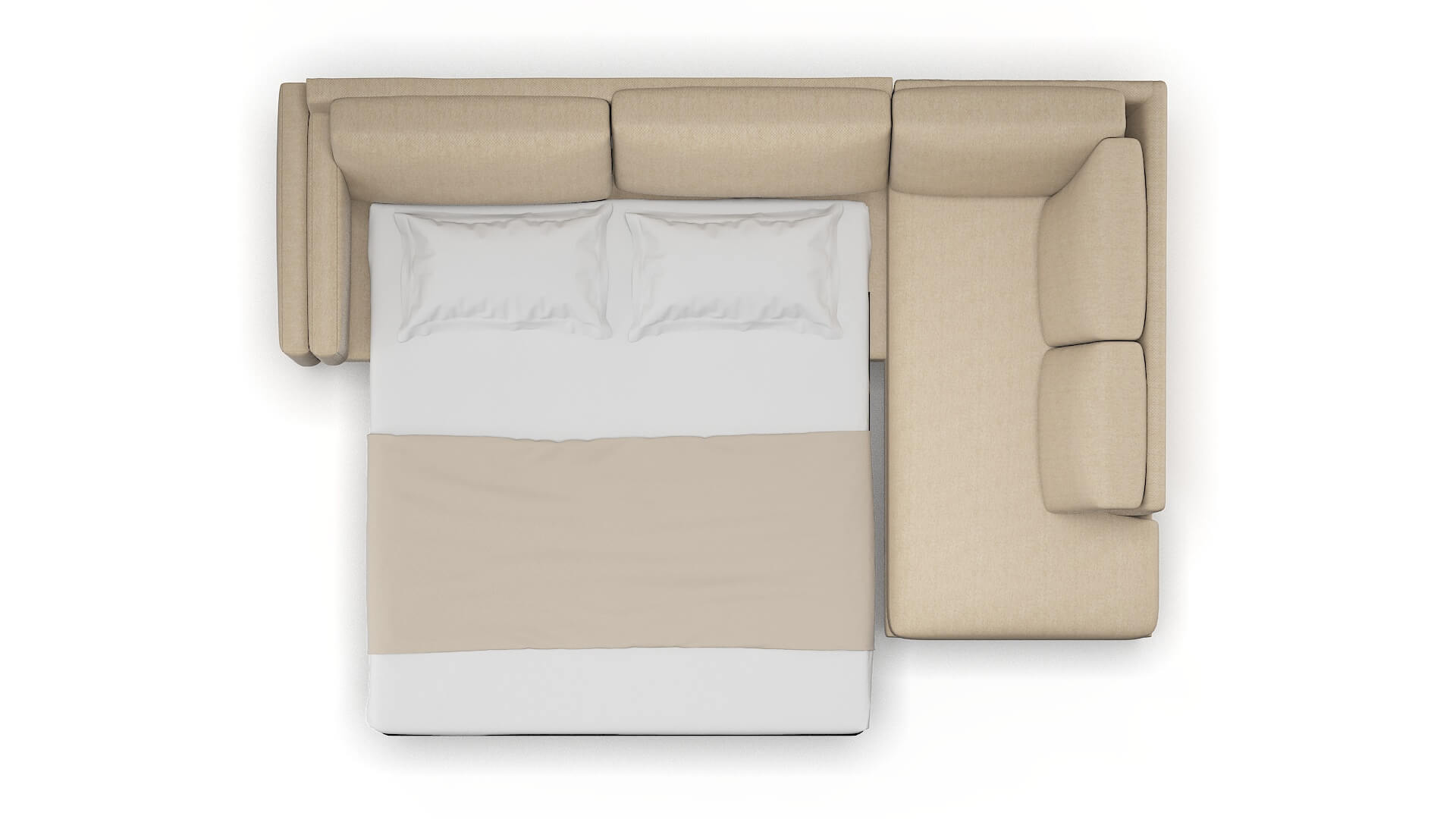 Helsinki Avenger Burlap Panel Sleeper Espresso legs 3