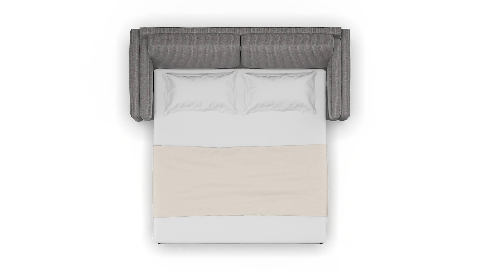 Helsinki Avenger Zinc Sofa Sleeper Espresso legs 3