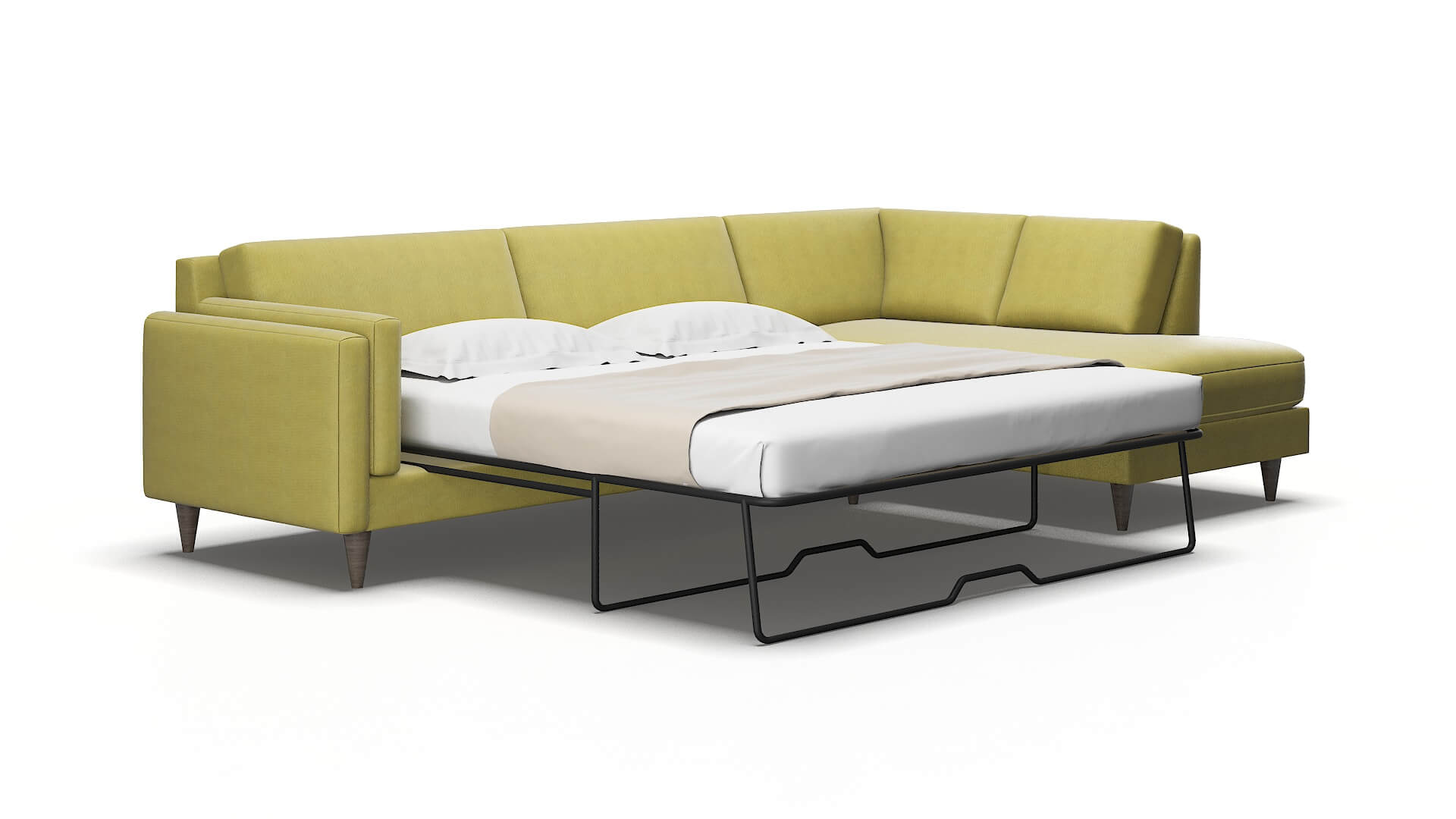 Helsinki Bella Apple Panel Sleeper espresso legs 2