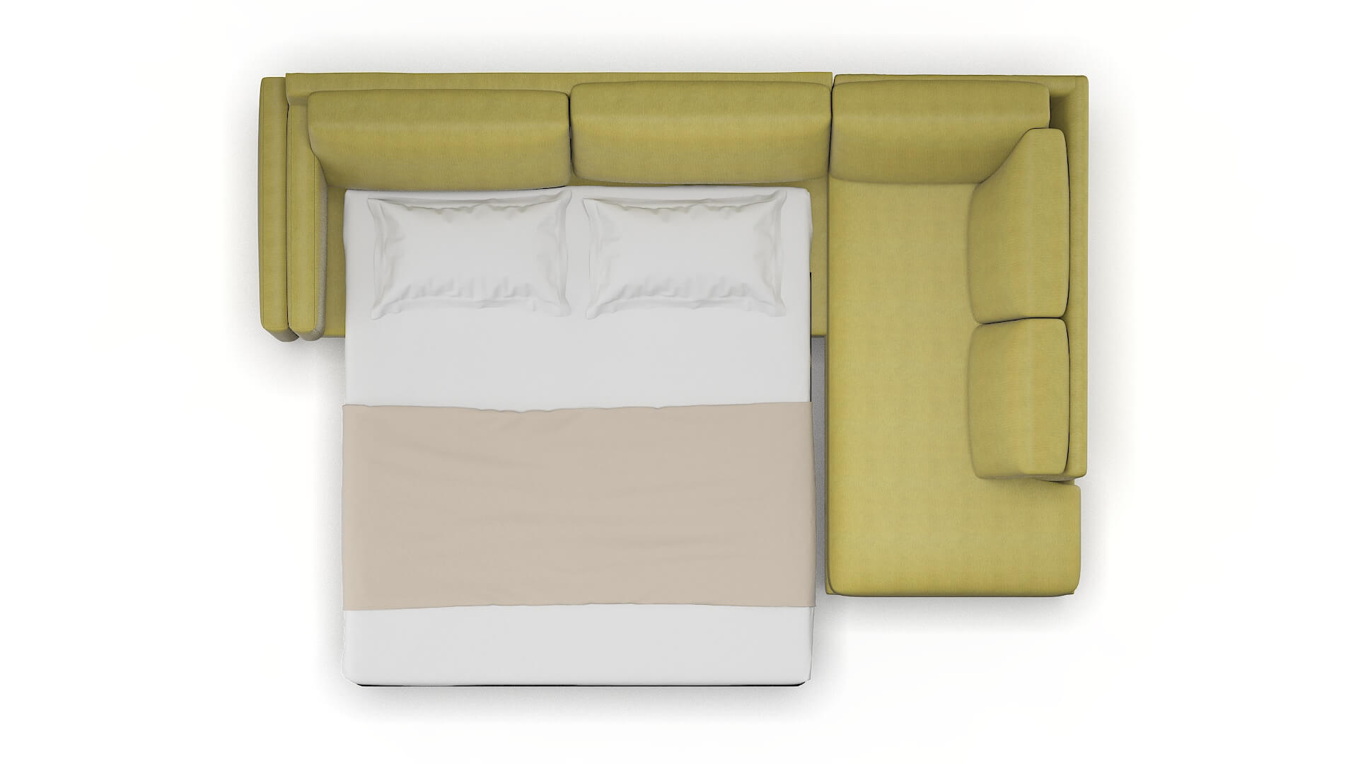 Helsinki Bella Apple Panel Sleeper Espresso legs 3