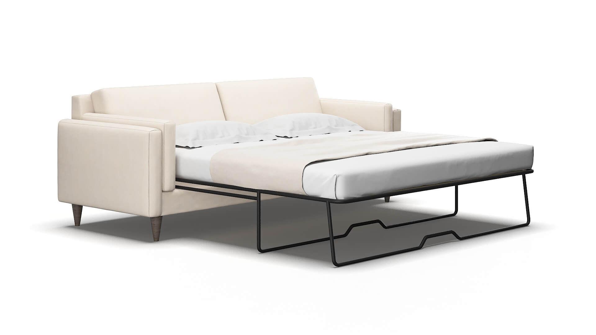 Helsinki Bella buckwheat Sofa sleeper Espresso Legs  2